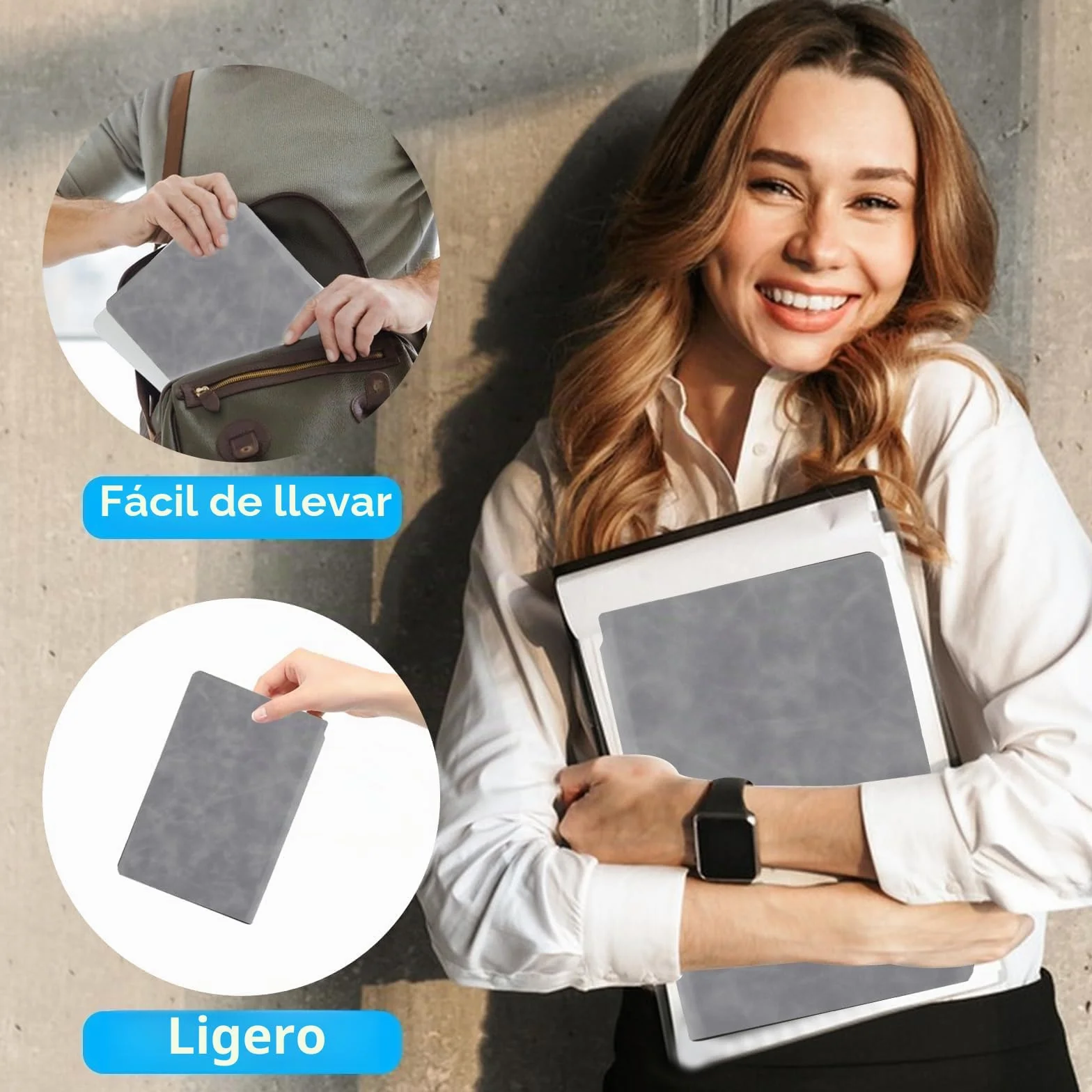 Pizarra Blanca Pequeña A5 Rotulador Borrable Reutilizable Libreta de Escritorio Borrado en Seco Oficina Estudios