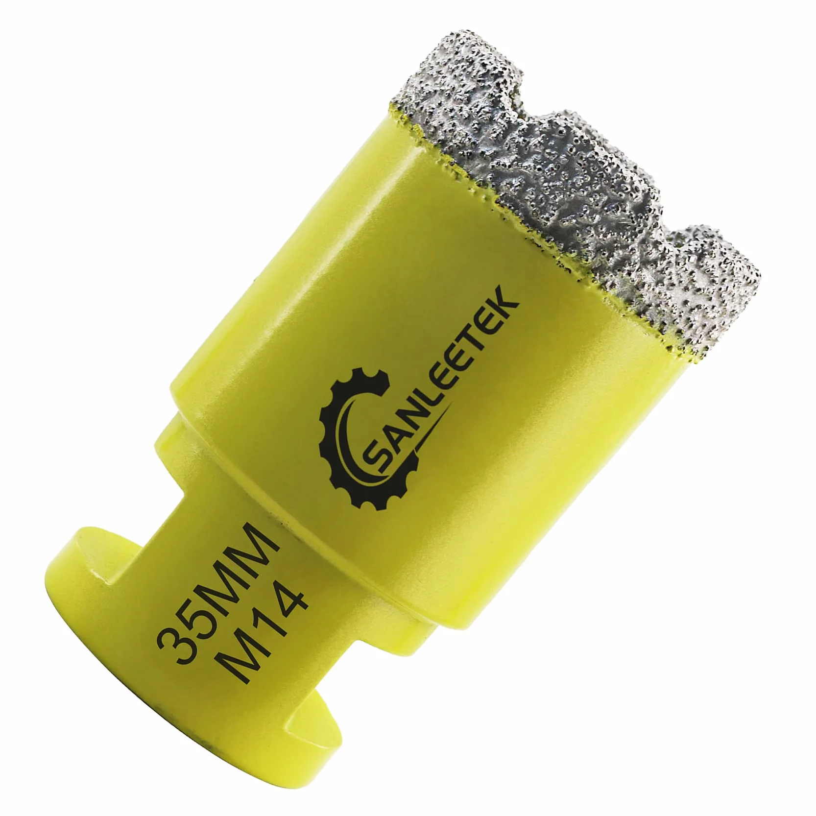 Broca de Diamante 35mm Sierra Perforadora de Diamante para Cerámica Porcelana Mármol Granito M14 Rosca SANLEETEK