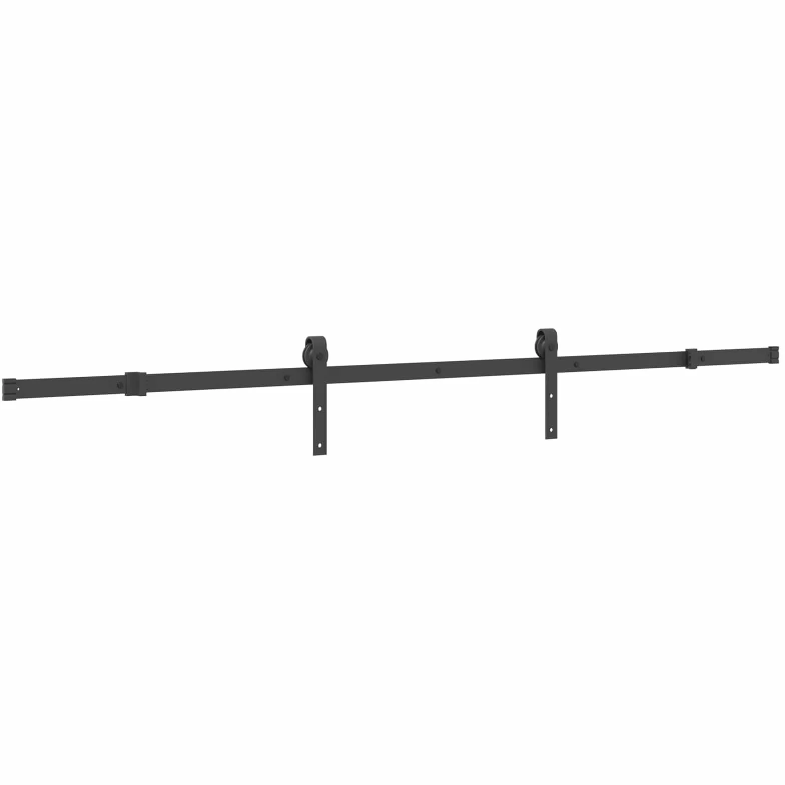 vidaXL Puerta Corredera Narvik Natural y Negro 95 x 210 cm (213,5 cm), Sistema de Almacenamiento eficiente, Hardware Moderno, Puerta de Pino, solución compacta, Deslizante Chic