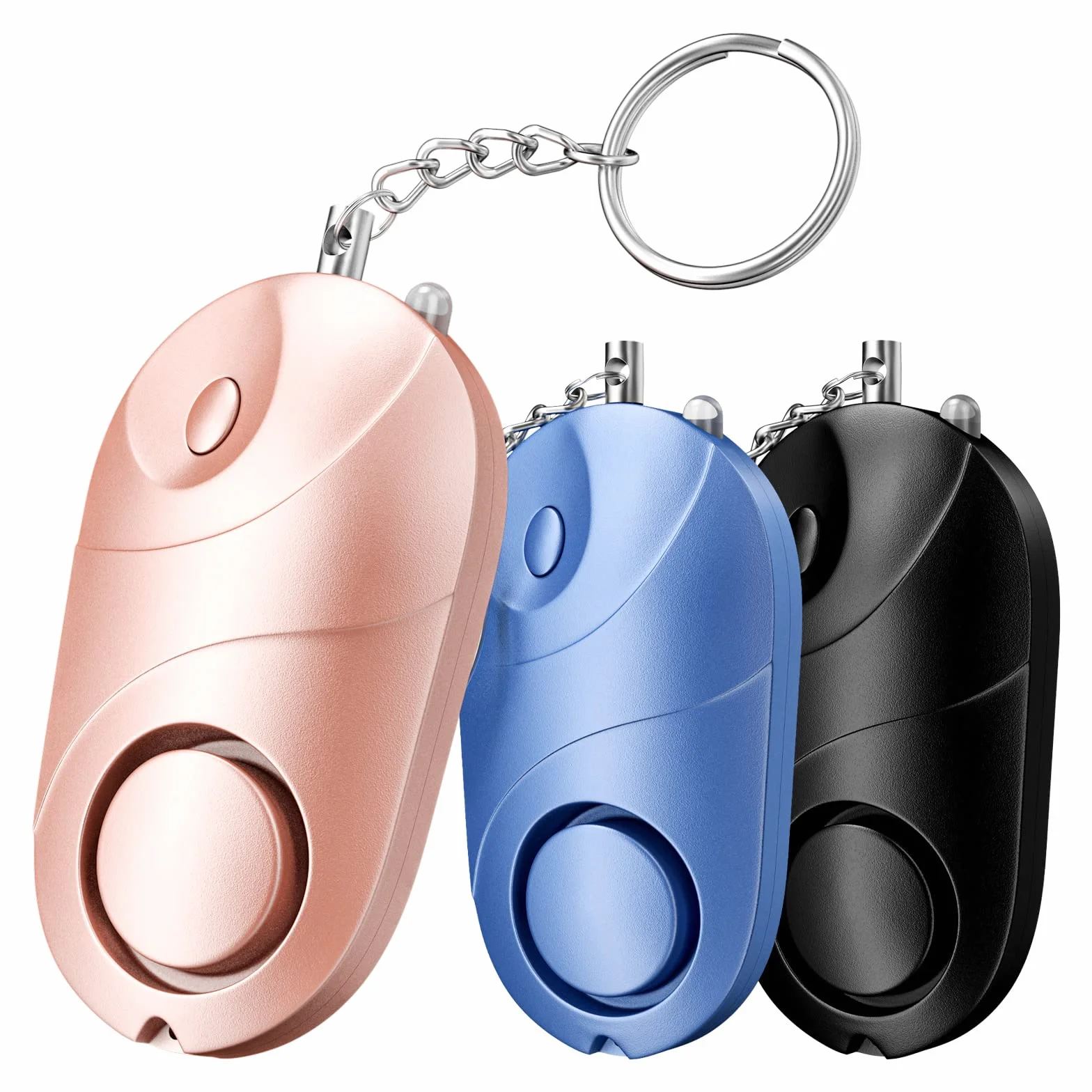 Alarma Personal Qoosea Sonido Seguro Safesound Alarma de Seguridad Personal Llavero Sirena 140 dB con luz LED, Alarma de Seguridad de Autodefensa de Emergencia para Niños/Mujeres/Ancianos/Estudiantes
