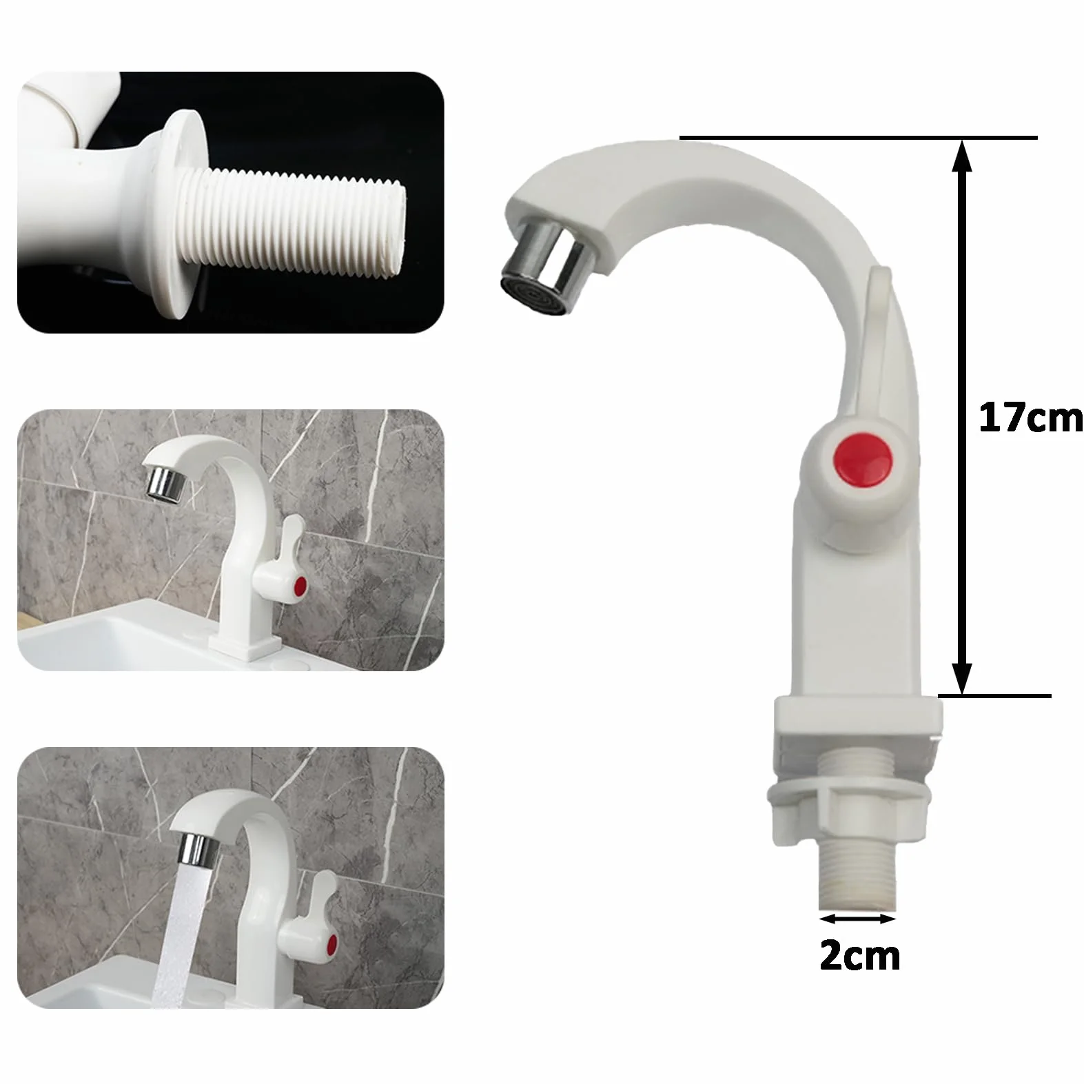 Lavabo de Esquina Plástico Multicolor | Lavabo Pared Compacto para Autocaravana/Jardín | Fregadero de Plástico para Exterior para Sótano/Camping (Fácil instalación)