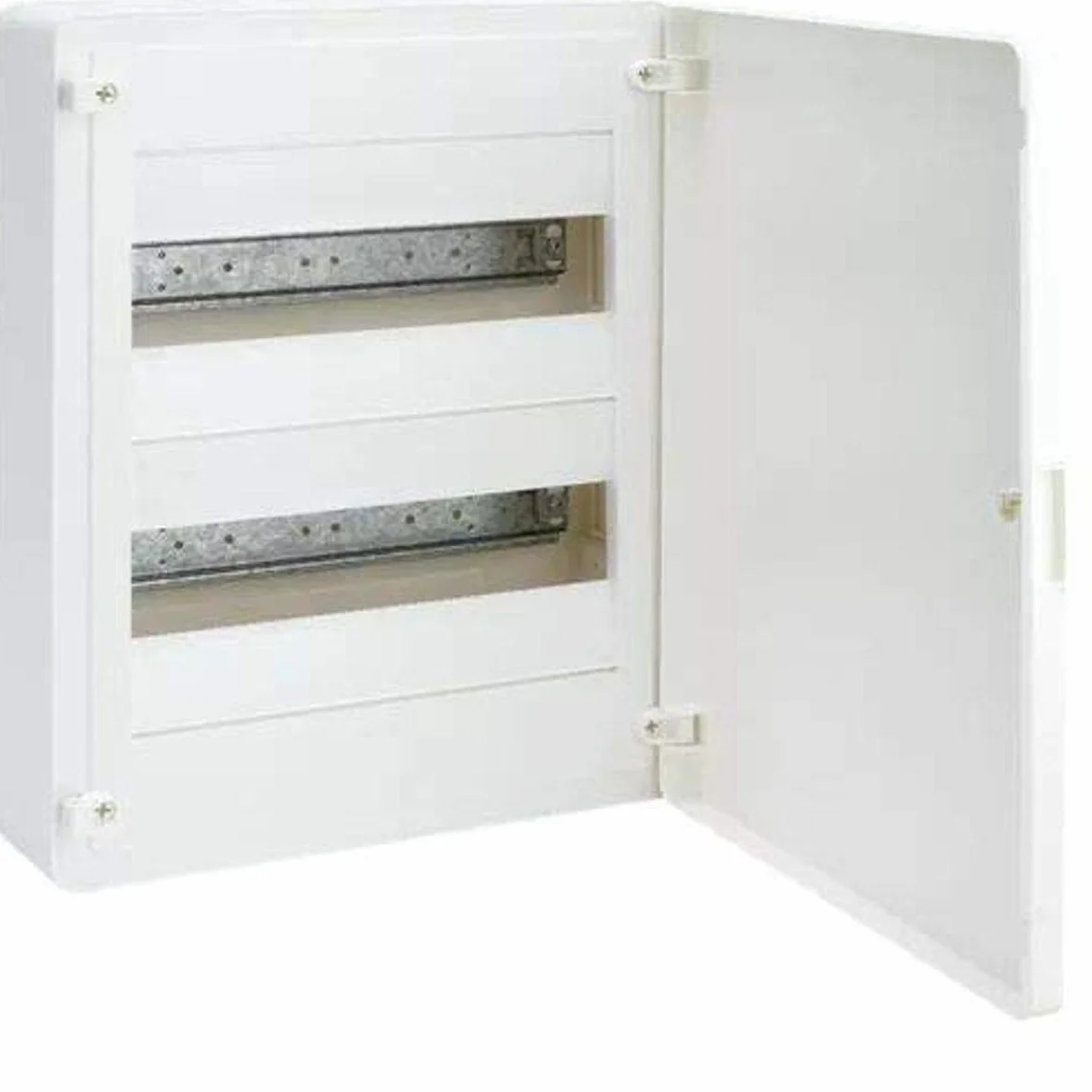 Caja de superficie golf serie VS, 2 filas, 24M, con puerta opaca blanca