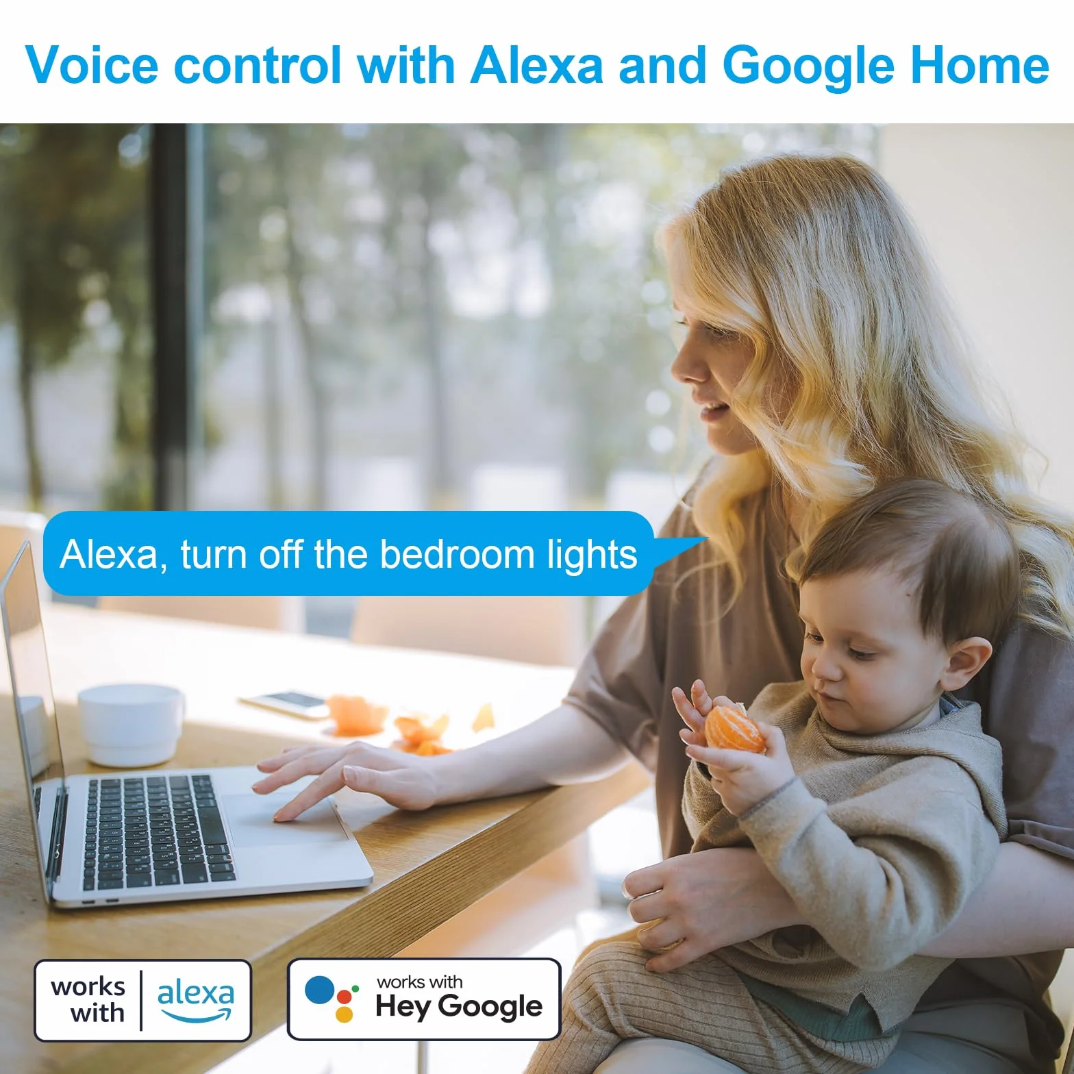 ANTELA Enchufe Inteligente 2,4G/5G 16A 3680W con Monitor de Energía, Compatible con Alexa y Google Home, Horarios y Temporizadores,APP Smart Life/Tuya,2PCs
