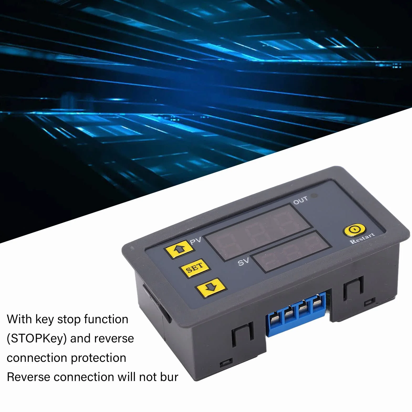 Relé de temporizador digital módulo de interruptor de temporizador normalmente abierto con pantalla digital para una potencia de control inteligente (AC110V-220V)