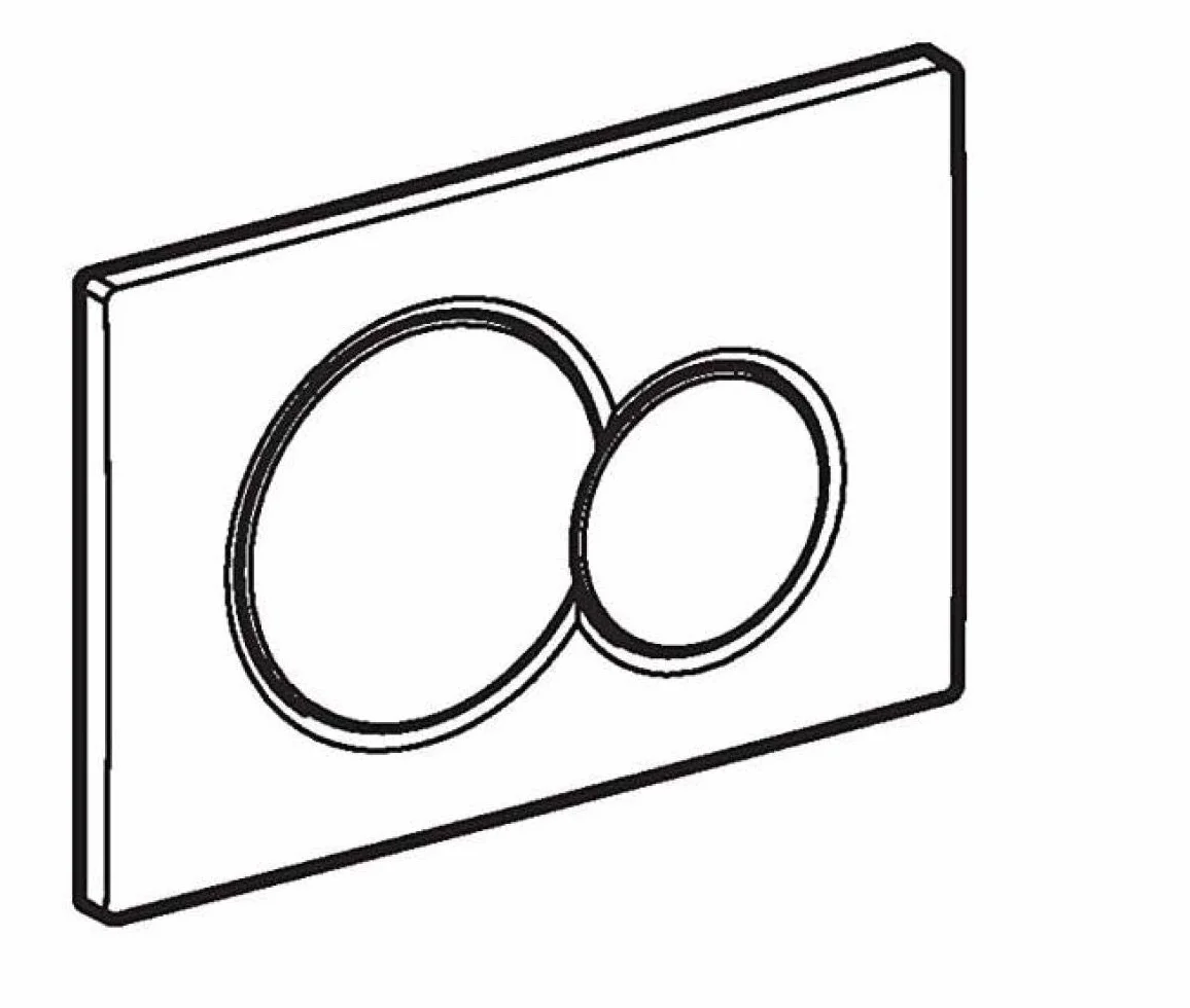 Geberit - 115.770.11.5 - Placa blanca para empotrar, Sigma 01