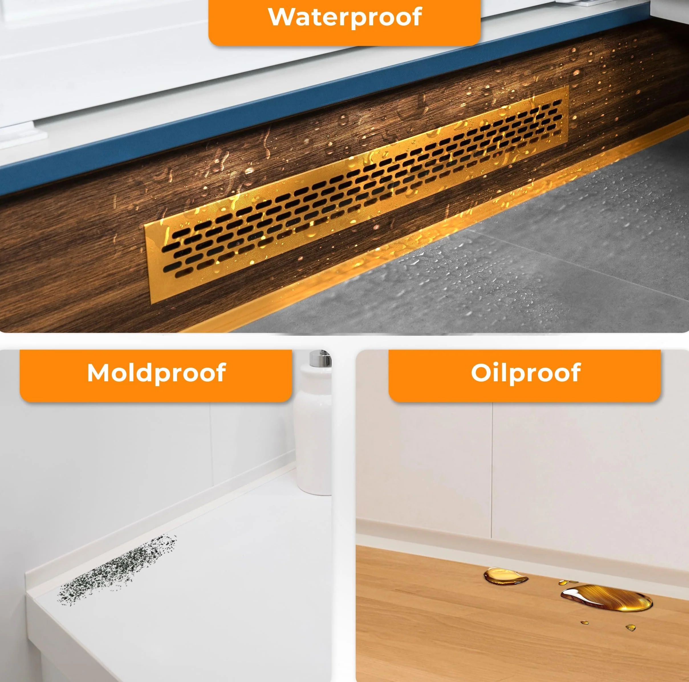 Rodapiés Flexible Autoadhesivo - 40 mm x 40 mm - Rodapié Plegable para Cocina, Baño - Cinta de sellado, Perfil PVC - Estanco, Decorativo - 10 Metros, Negro