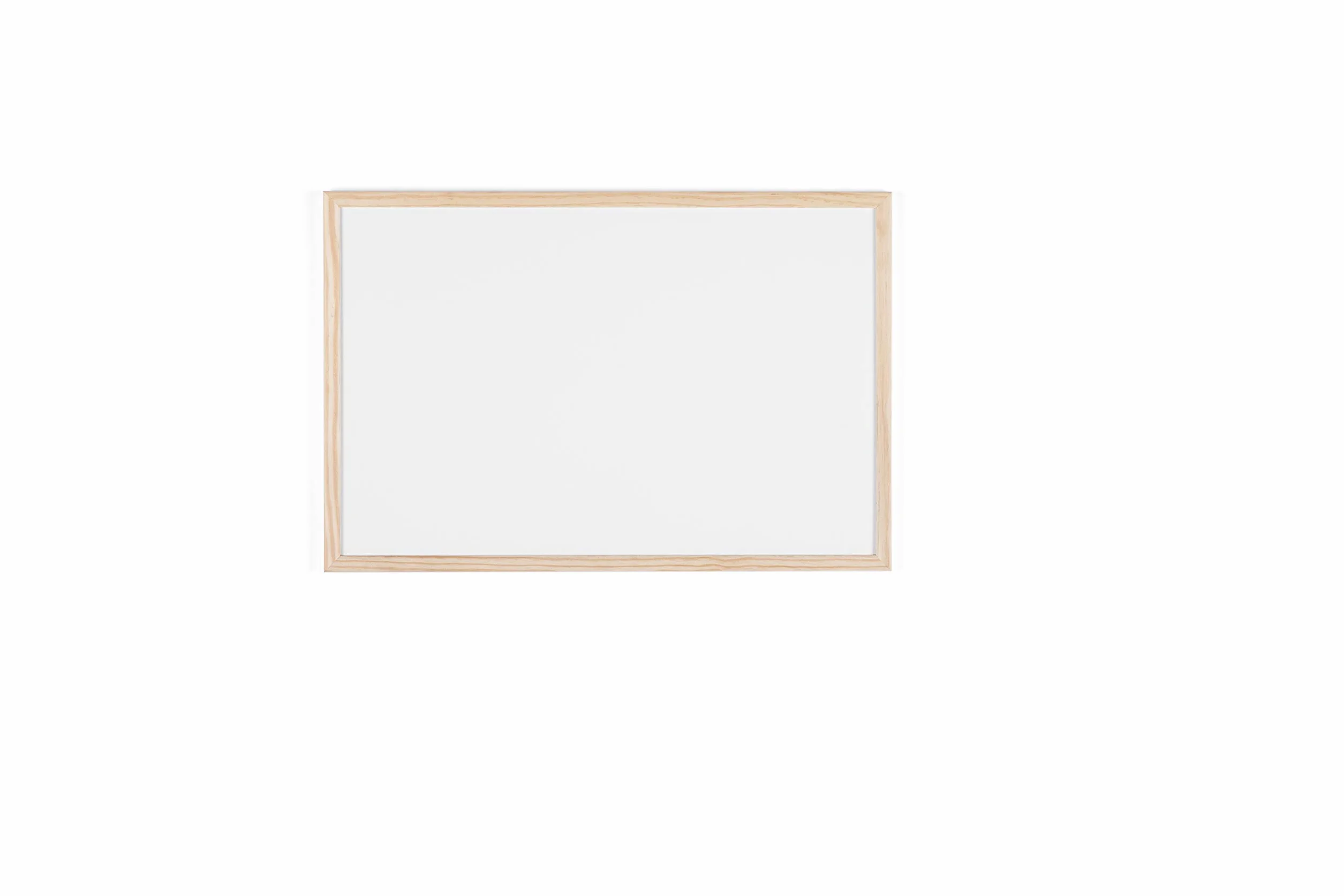 Bi-Office Pizarra blanca marco madera 60 x 40 cm no magnética