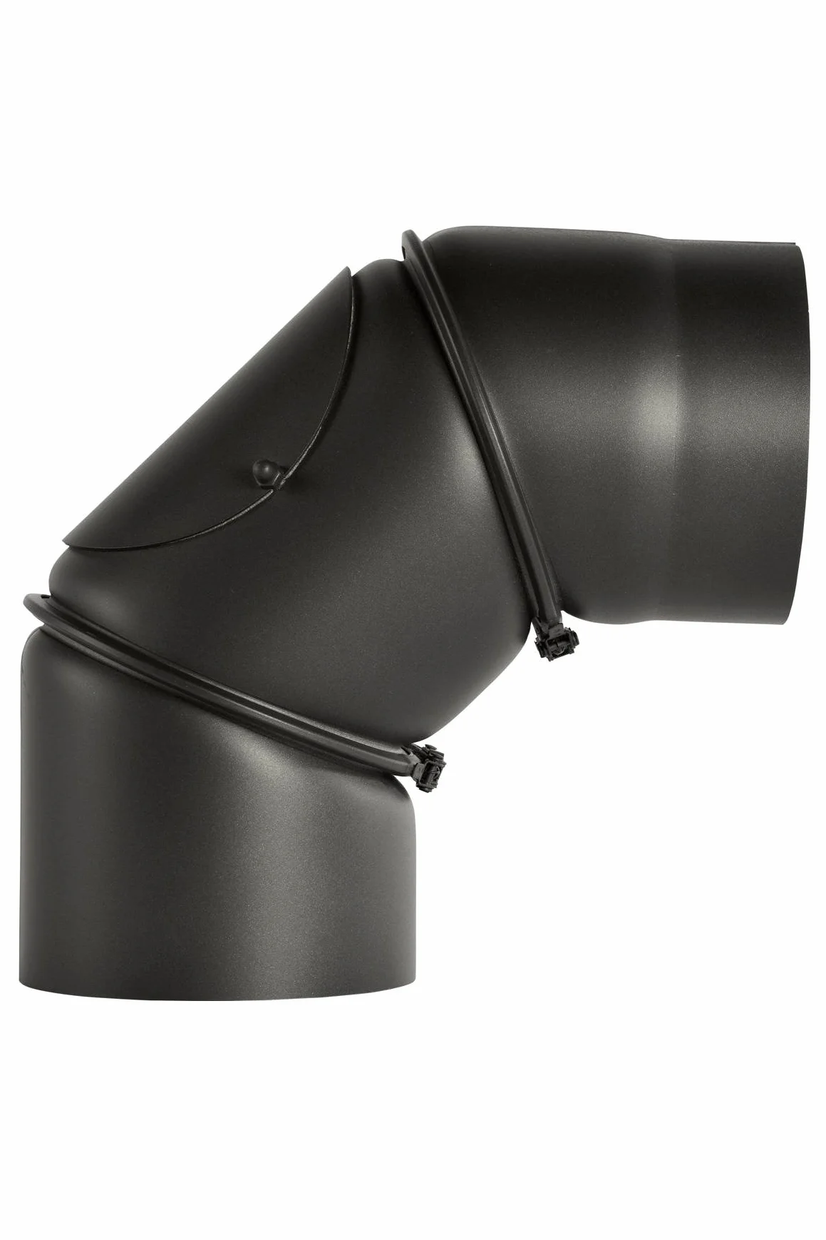 AdOcean Bertrams Senotherm Tubo de arco 2 mm (0 – 90 grados) ajustable con puerta de Hydro, Negro, 195110