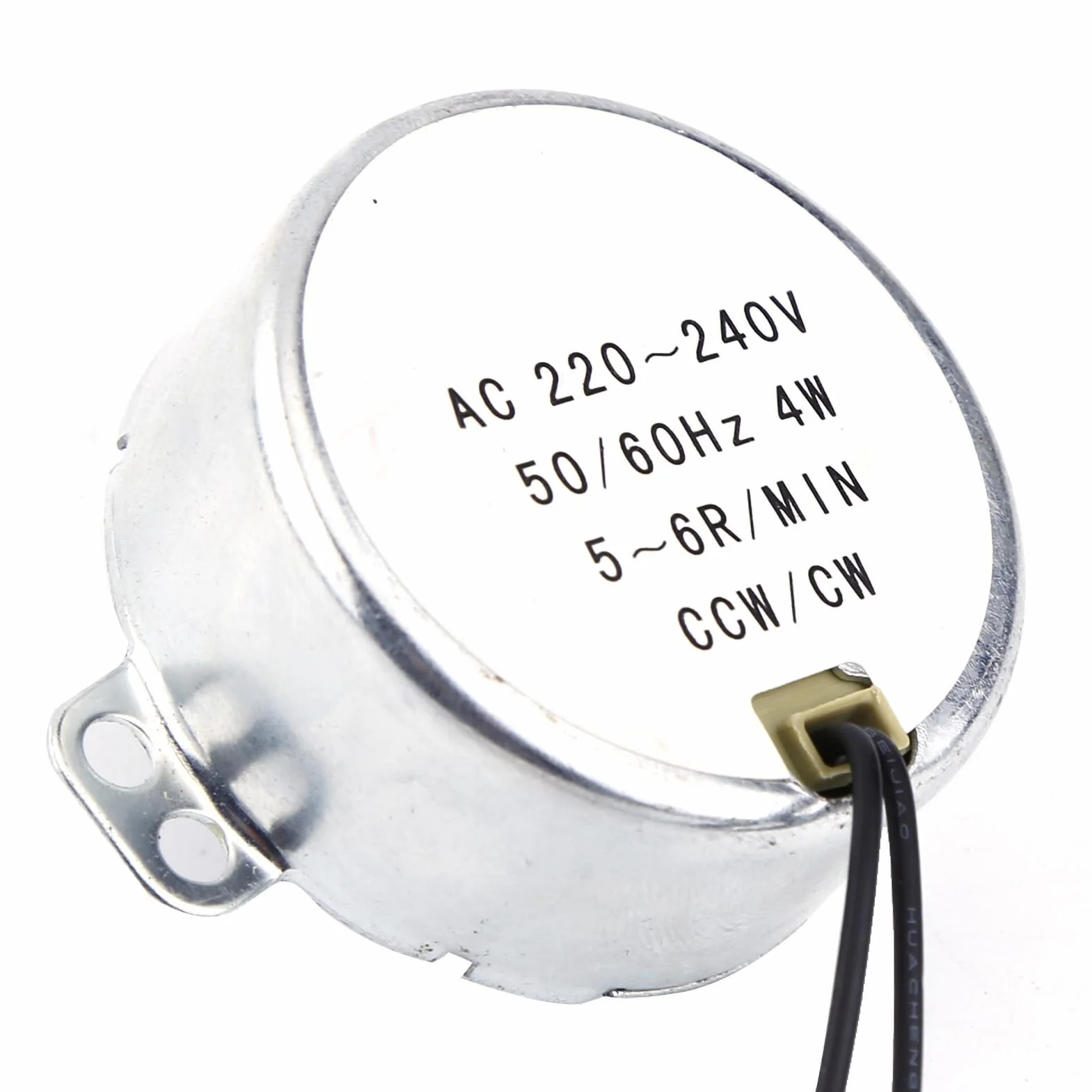 Motor Síncrono 220-240V AC Motorreductor 4W 5-6RPM Rotación CW/CCW