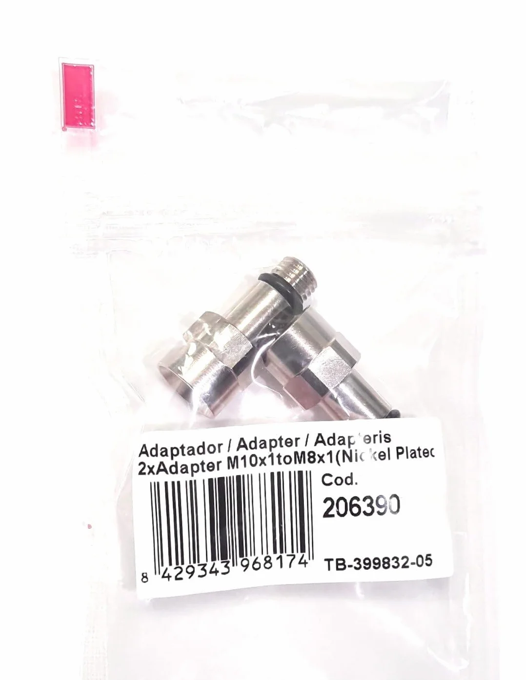 Adaptador TAQ-GRIF H10x1 a M8x1 (2 unidades).