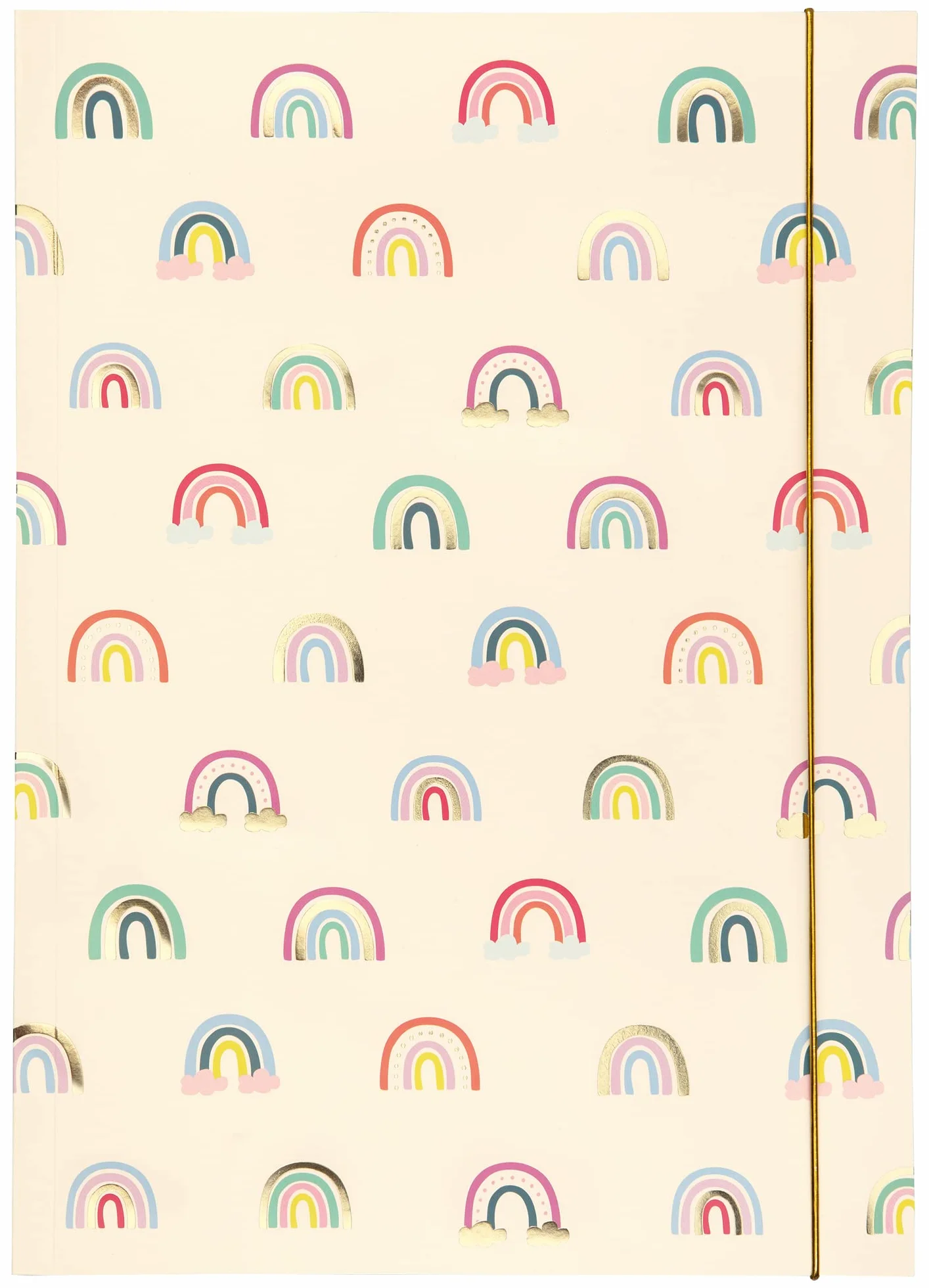 Folia 69012 - Carpeta A3 Hot Foil Rainbows, de cartón Resistente con Banda elástica