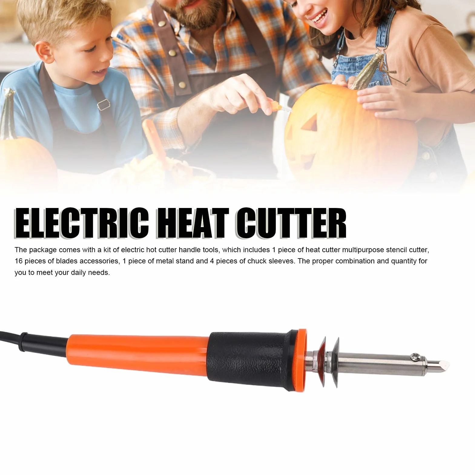 Kit de Herramientas Eléctricas para Cortar Cuchillos Calientes, Kit Eléctrico para Quemar Madera, Soporte de Metal, Cortador de Espuma para Cuchillos Calientes para (Enchufe