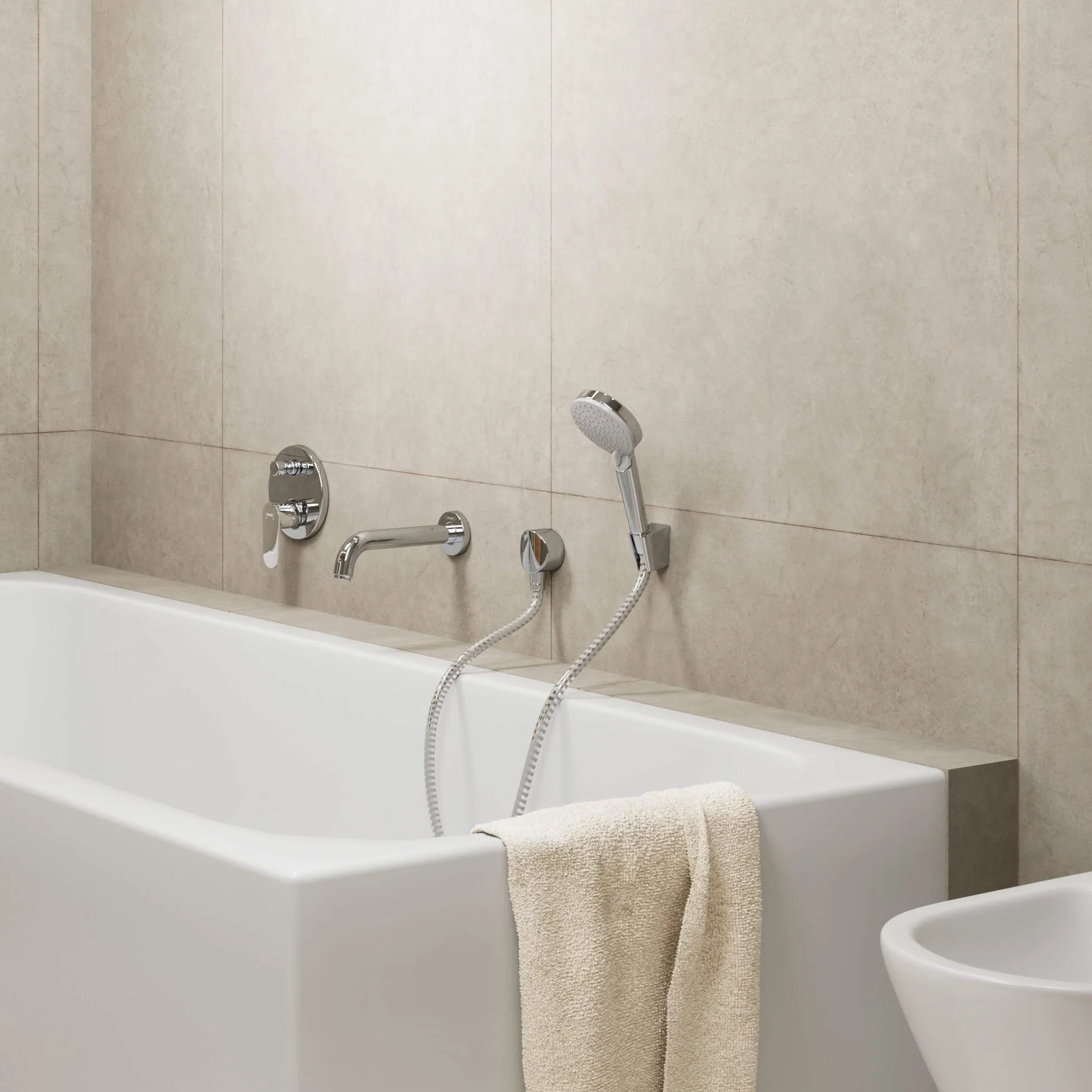 hansgrohe Vernis Blend Caño de bañera, cromo