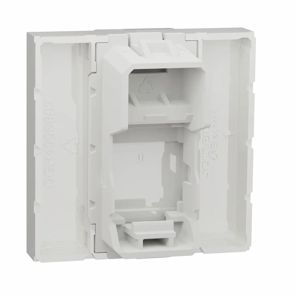 Schneider Electric NU946118 Caratula RJ45 2 módulos Keystone Polar