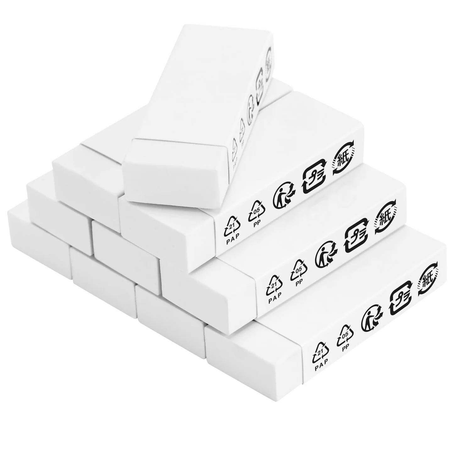 Amazon Basics Goma de borrar 10 unidades blanco