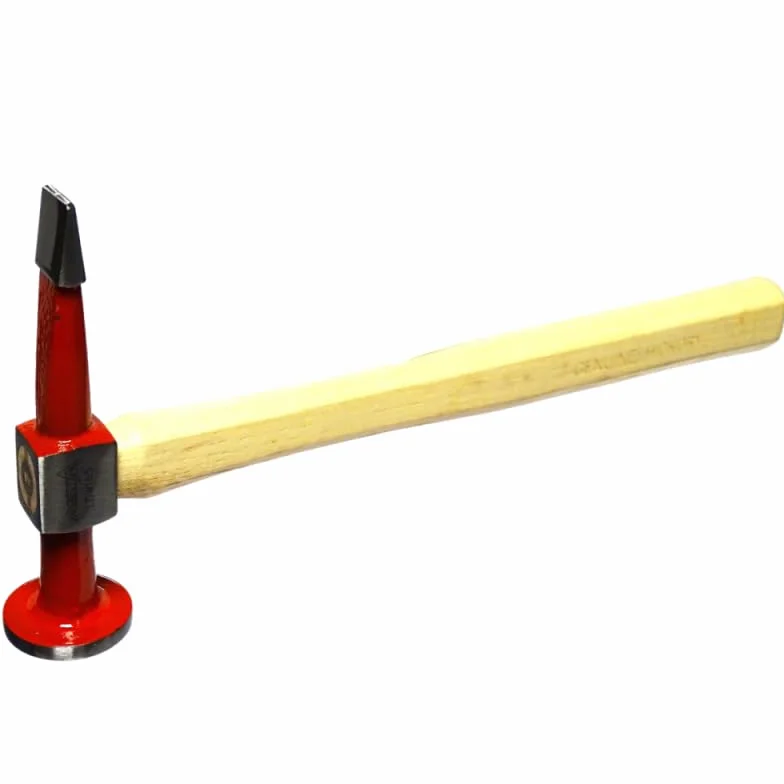 SIO Martillo Chapista Profesional Punta Recta – Martillo de Carrocería para Chapa – Herramienta de Precisión para Reparación de Abolladuras en Automoción y Taller – Acero de Alta Resistencia