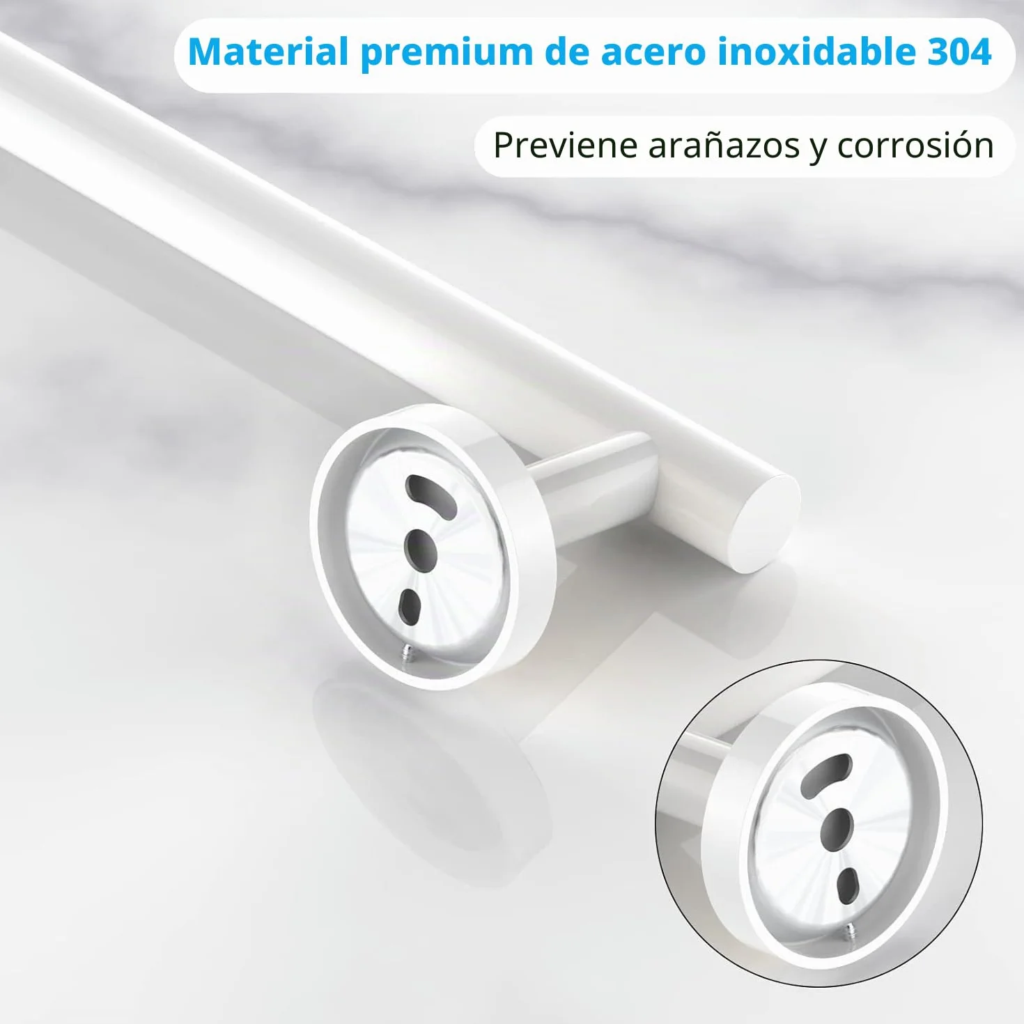 YUET Toallero, juego de accesorios de baño de 3 piezas, juego de hardware de acero inoxidable, montaje en pared, barra de toalla de baño + portarrollos de papel higiénico + toalla, gancho para