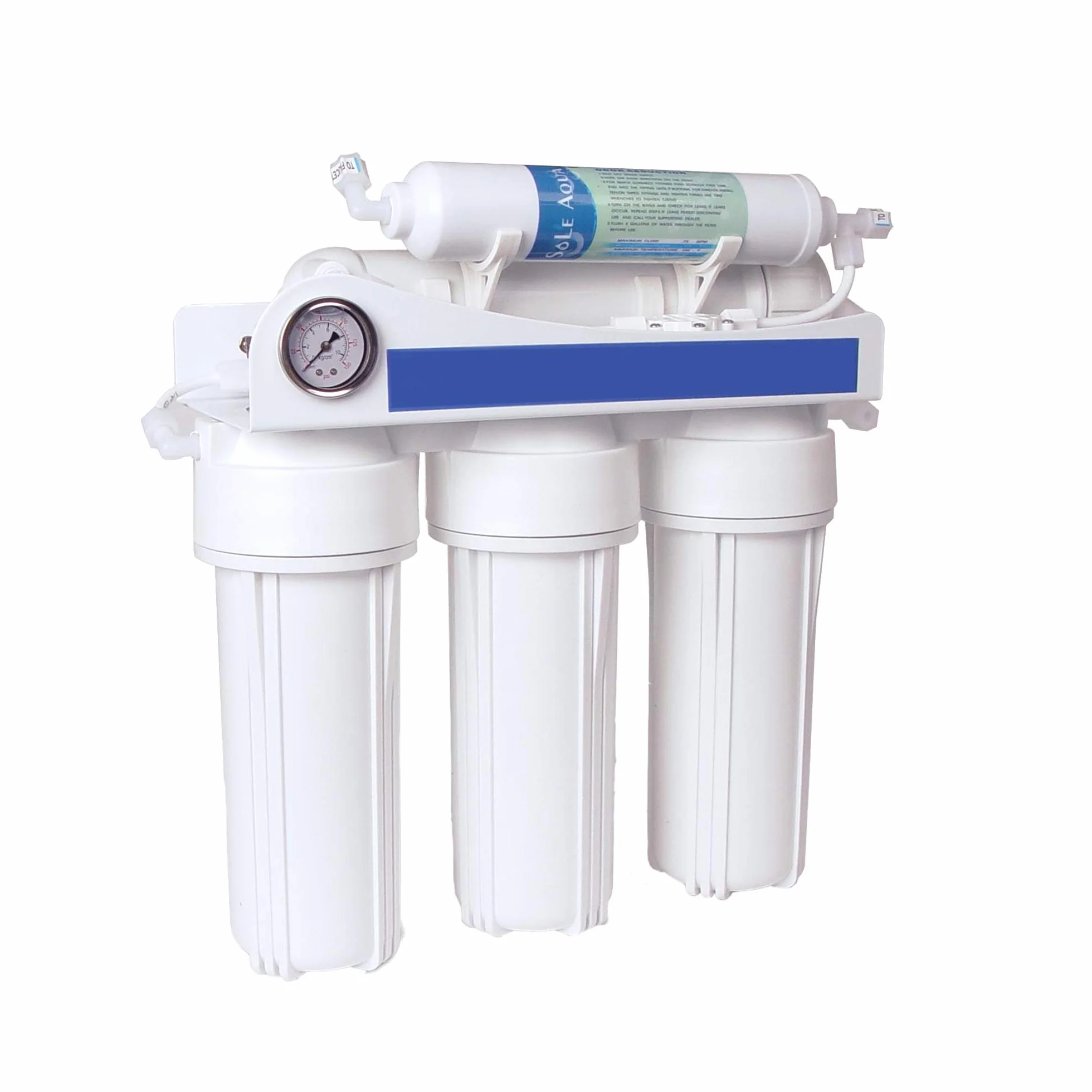 Bbagua EUR-50 – Equipo de Ósmosis Inversa 5 Etapas para Casa | Reduce Cal, Cloro y Sales | Agua Purificada de Baja Mineralización | Sistema Bajo Fregadero con Filtros y Membrana