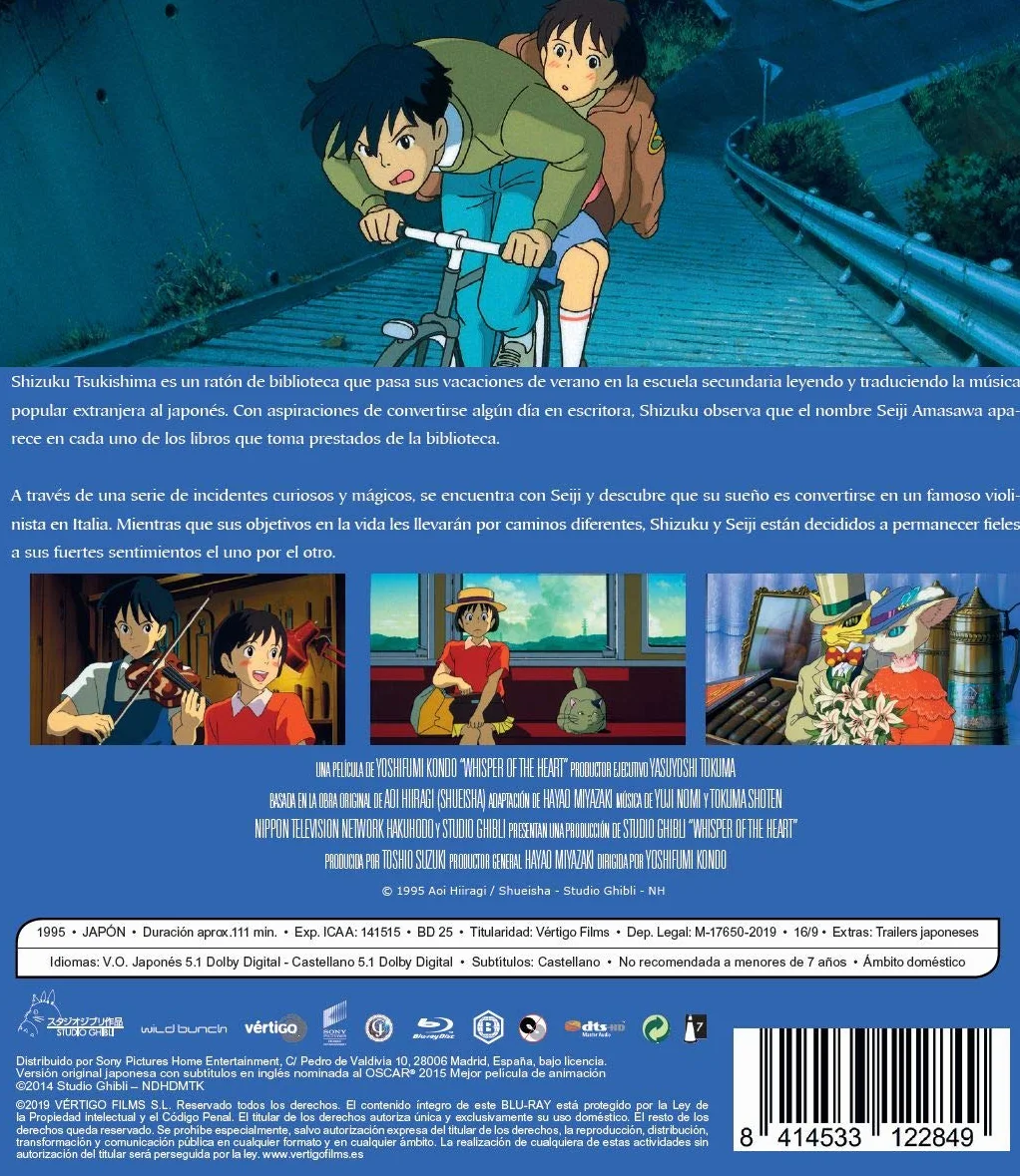 Susurros del corazón (BD) [Blu-ray]