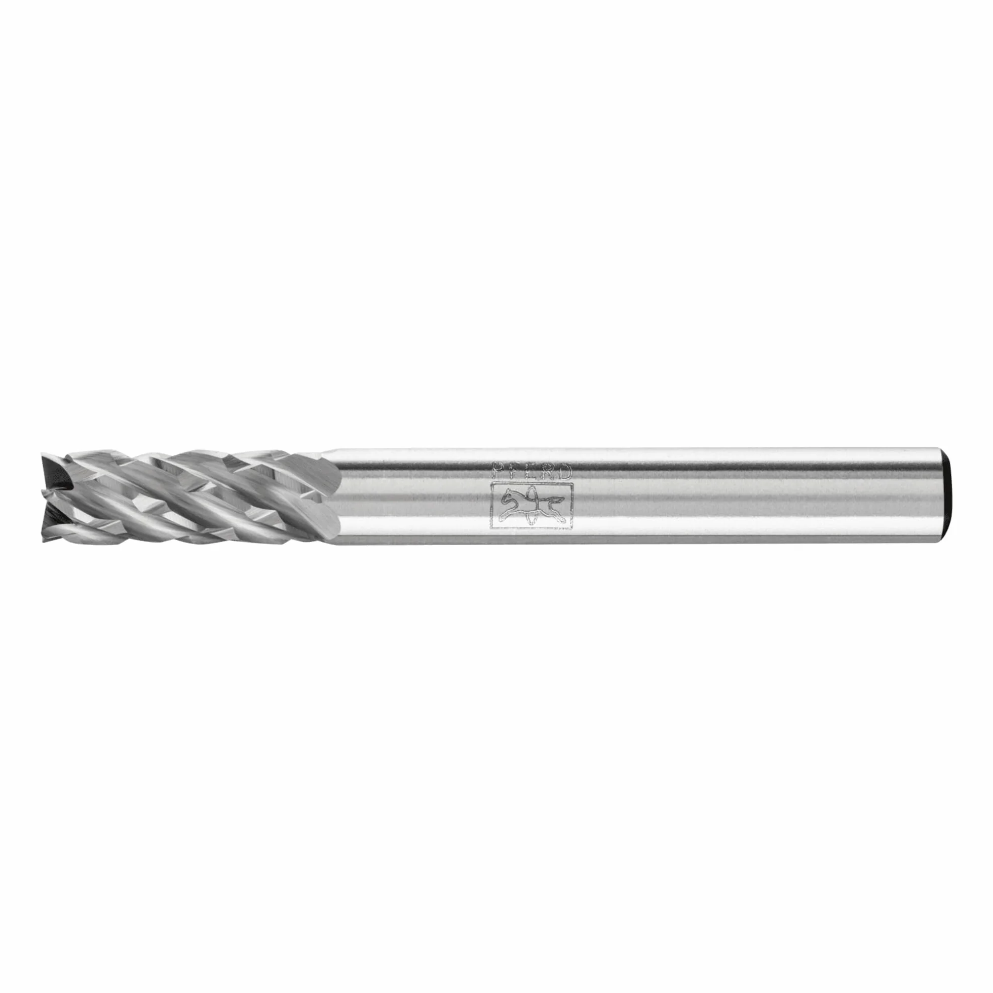 Pferd Fresa Metal Duro Cilíndrica con dentado Frontal Zyas (6 x 16 x 55 millimeters), Mango 6 millimeters, dentado: Steel, Especial para Acero