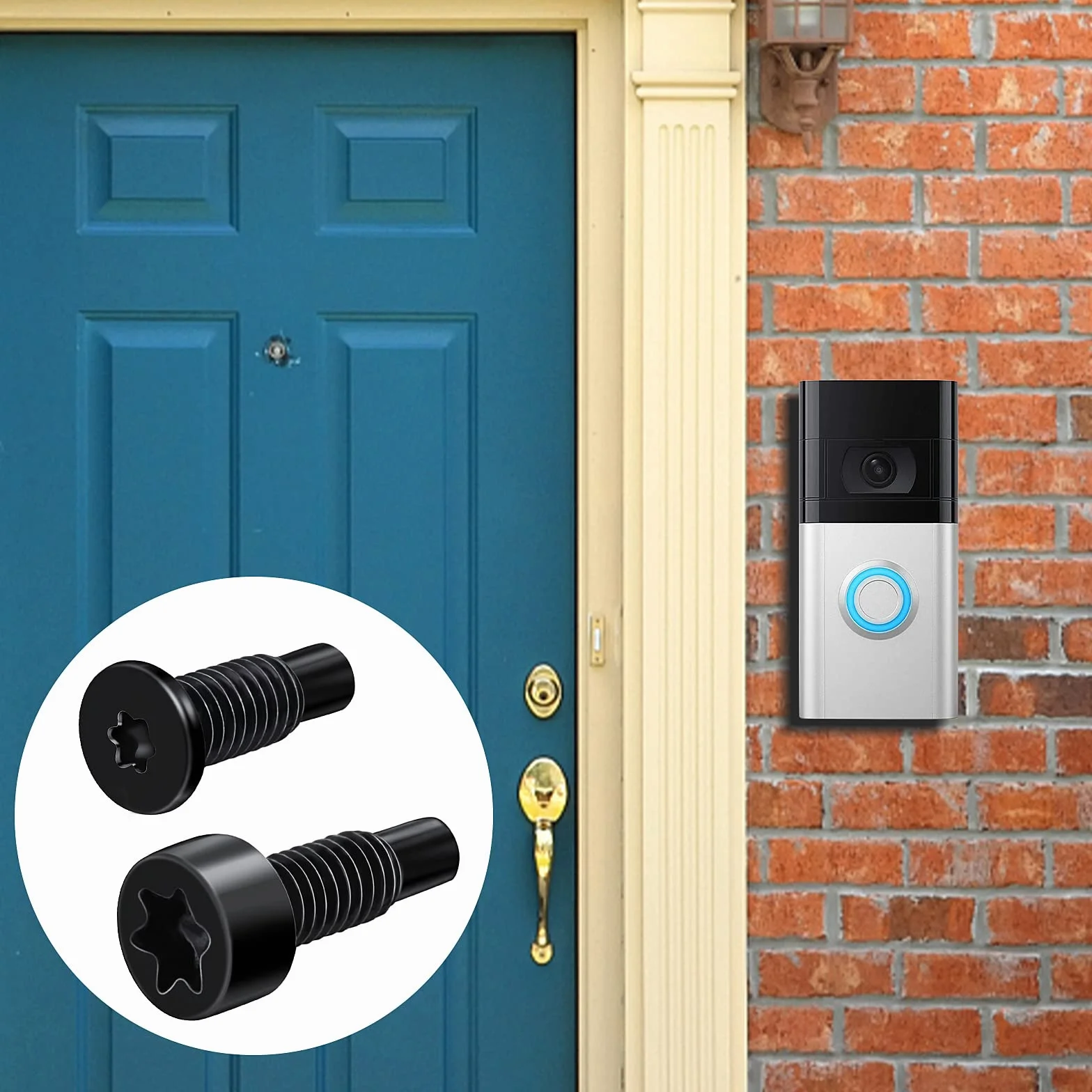 Juego de 4/20 tornillos de repuesto para timbre, T5, T16, tornillos de seguridad para timbre, accesorios compatibles con timbre de video, timbre de video 2 (largo/corto)