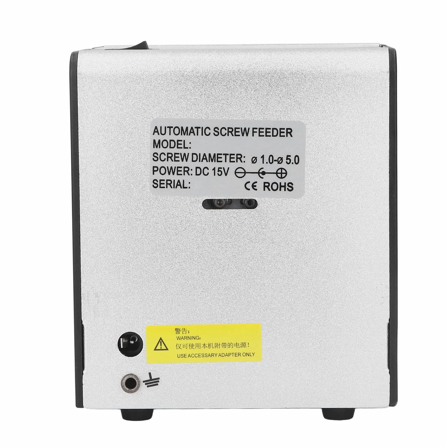 Proveedor de Tornillos Automáticos, Dispensador de Tornillos Ajustables de Aleación de Aluminio de Baja Vibración 100‑240 V para Tornillos de Máquina Y Autorroscantes(Enchufe de la UE)