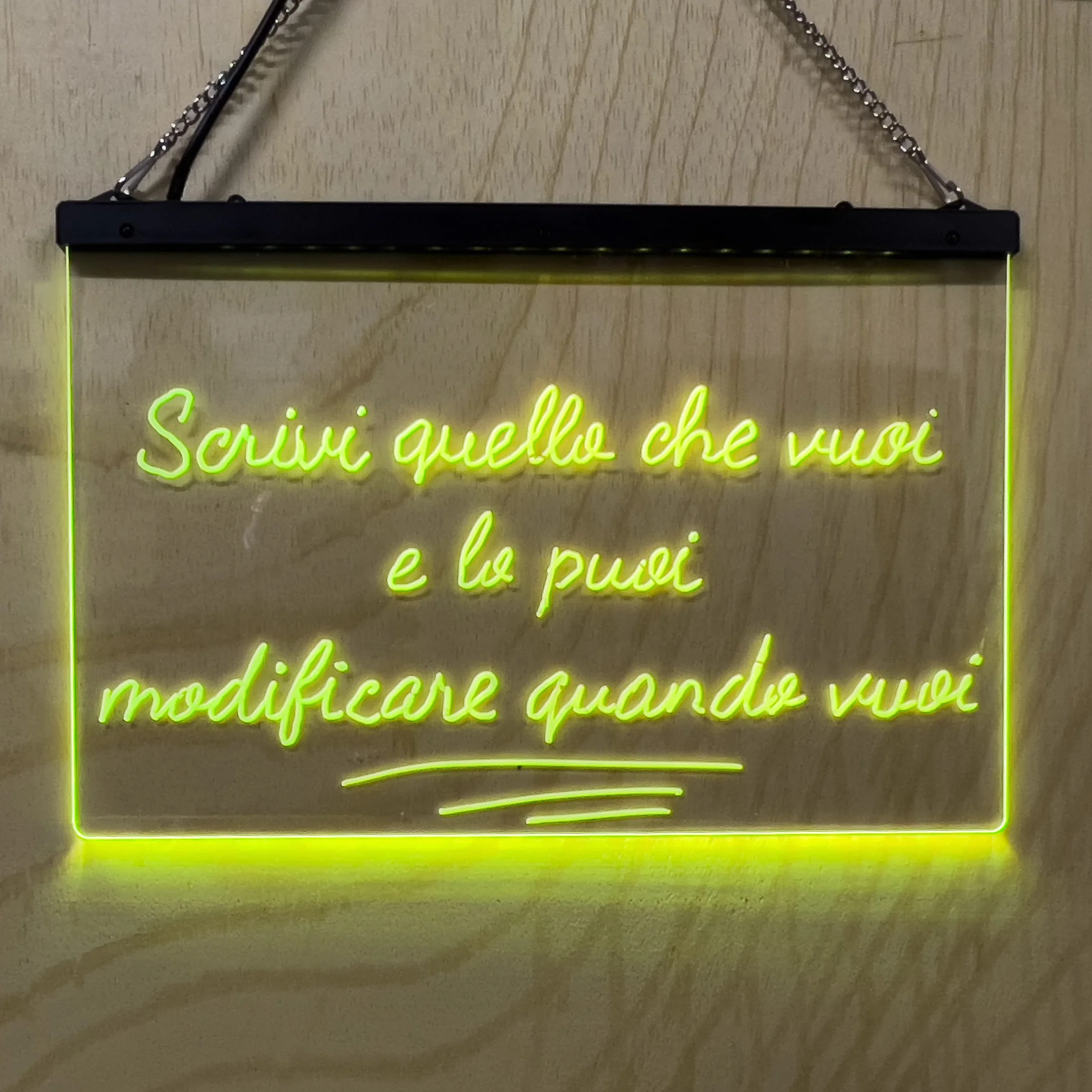 Letrero LED personalizable mesa luminosa luz multicolor para locales bares