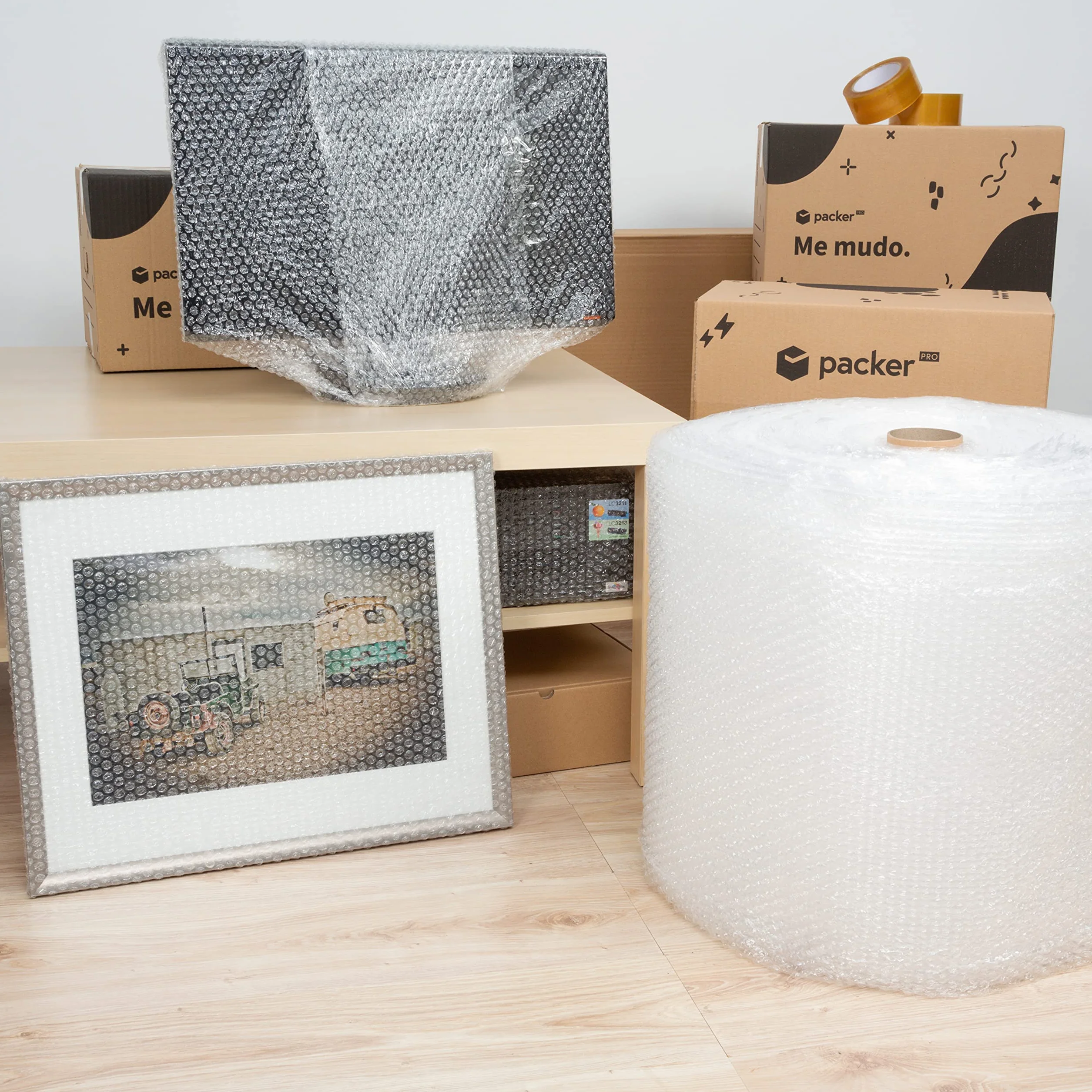 Rollo Plástico Burbujas Embalaje 50cm x 100m Papel Burbuja para Mudanzas