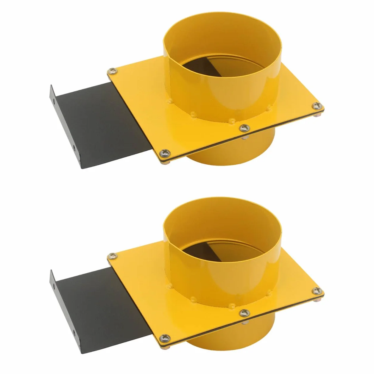 Compuerta guillotina para aspirador de serrin o virutas madera compuerta aspiracion colector polvo extractor carpinteria(Diámetro interno 100mm 2pc)
