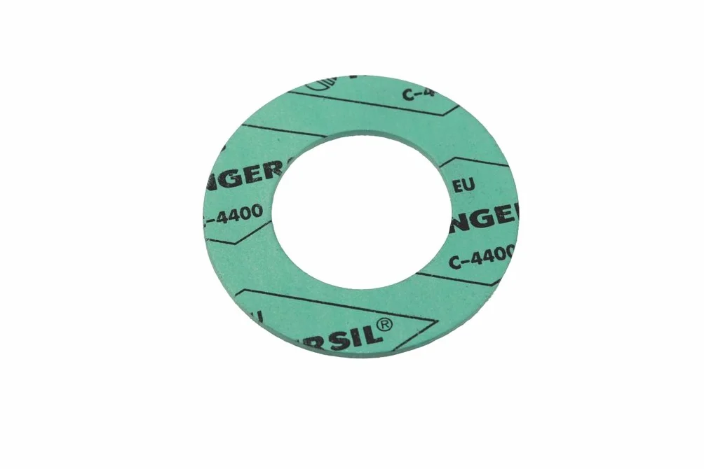 10 unidades de juntas DIN Klingersil® C-4400. Grosor: 2,0 mm. DIN 2690., DN 15 PN 40 - 50 x 22 x 2 mm, verde, 10
