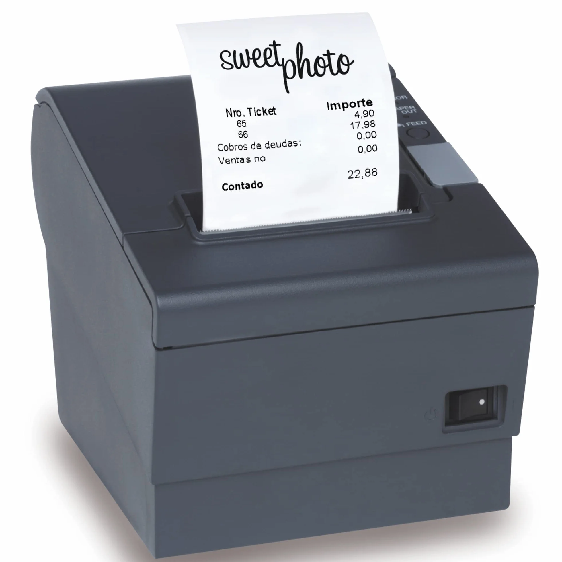 APLI 13325 - Pack de 10 Rollos de Papel Electra de 75 X 65 X 12 Mm - Papel para Tickets de Impresoras Matriciales Con Tinta