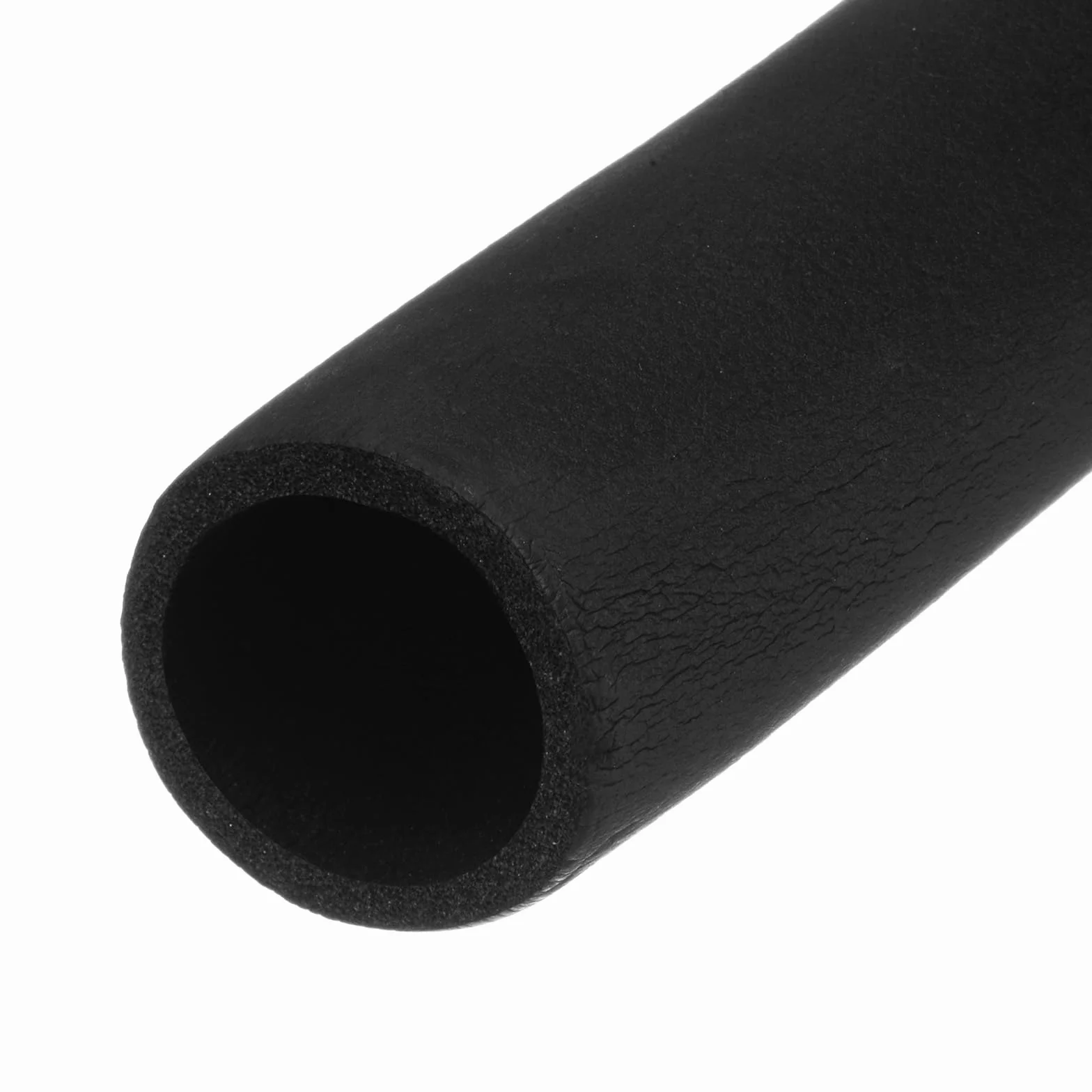 M METERXITY Tubo de Espuma Aislante para Tuberías, 2-3/8" (60mm) ID x 6 Pies de Rollo de Envoltura de Cubierta de Tubería, Cubierta de Tubería Hueca para Soportes de Guitarra [Negro]