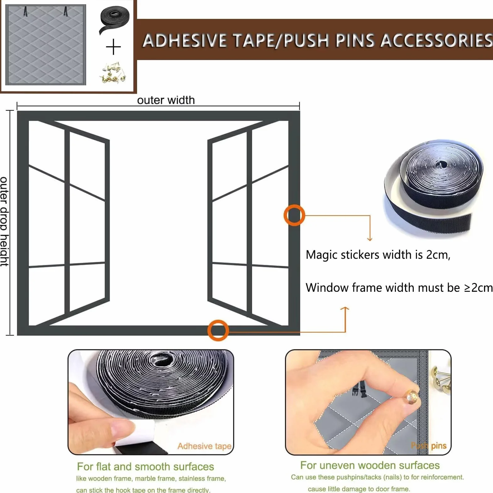 Kit de aislamiento para ventanas, Cubierta térmica para ventanas a prueba de viento y frío, Aislamiento de tela Oxford para ventanas en invierno(65x130cm,gris)