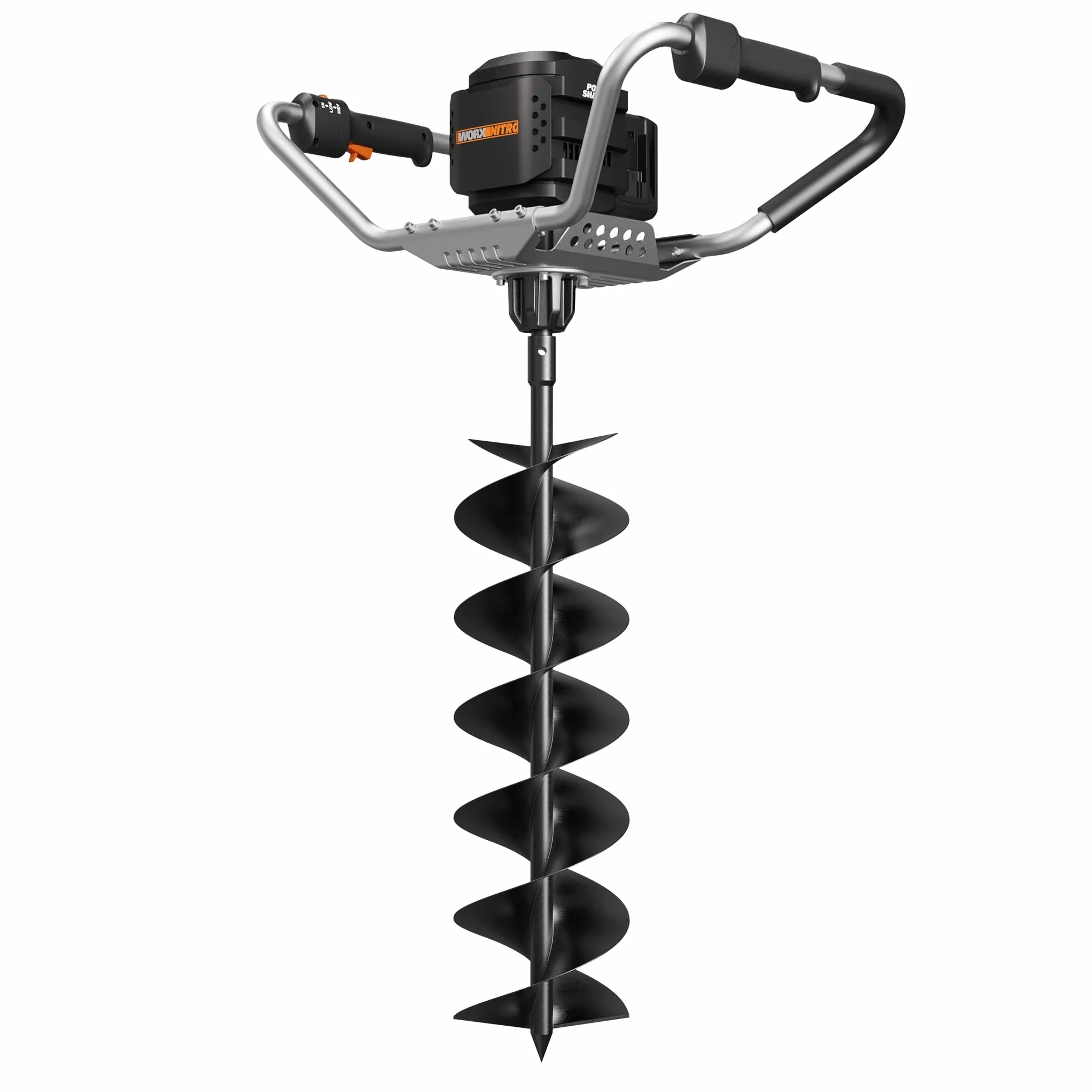 WORX - Barrera inalámbrica de 40 V WG865E.9, ideal para plantar árboles y cavar agujeros, motor sin escobillas y 2 modos, compacta y ergonómica, sin batería ni cargador