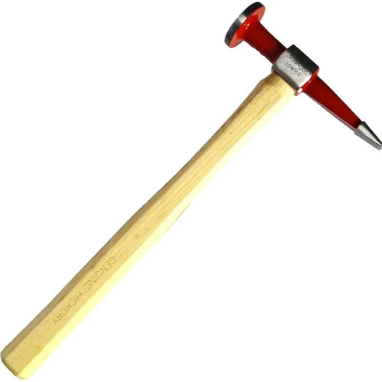 SIO Martillo Chapista Profesional Punta Recta – Martillo de Carrocería para Chapa – Herramienta de Precisión para Reparación de Abolladuras en Automoción y Taller – Acero de Alta Resistencia