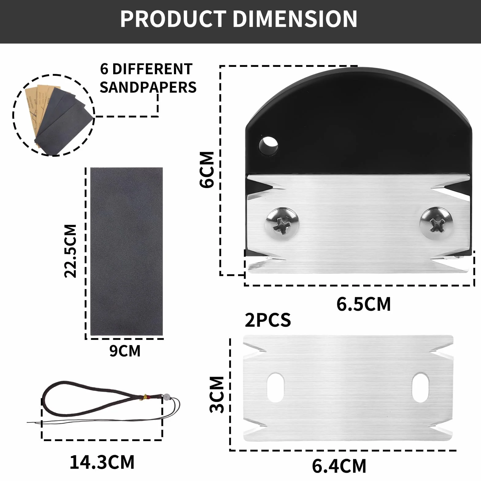 Recortadora de Bordes para Carpintería,Herramienta Manual para Madera con 6 Lijas 2 Cuchillas Reemplazables Cortadora Compacta y Precisa Canteadora Manual para Muebles, Chapas, Suelo Laminado