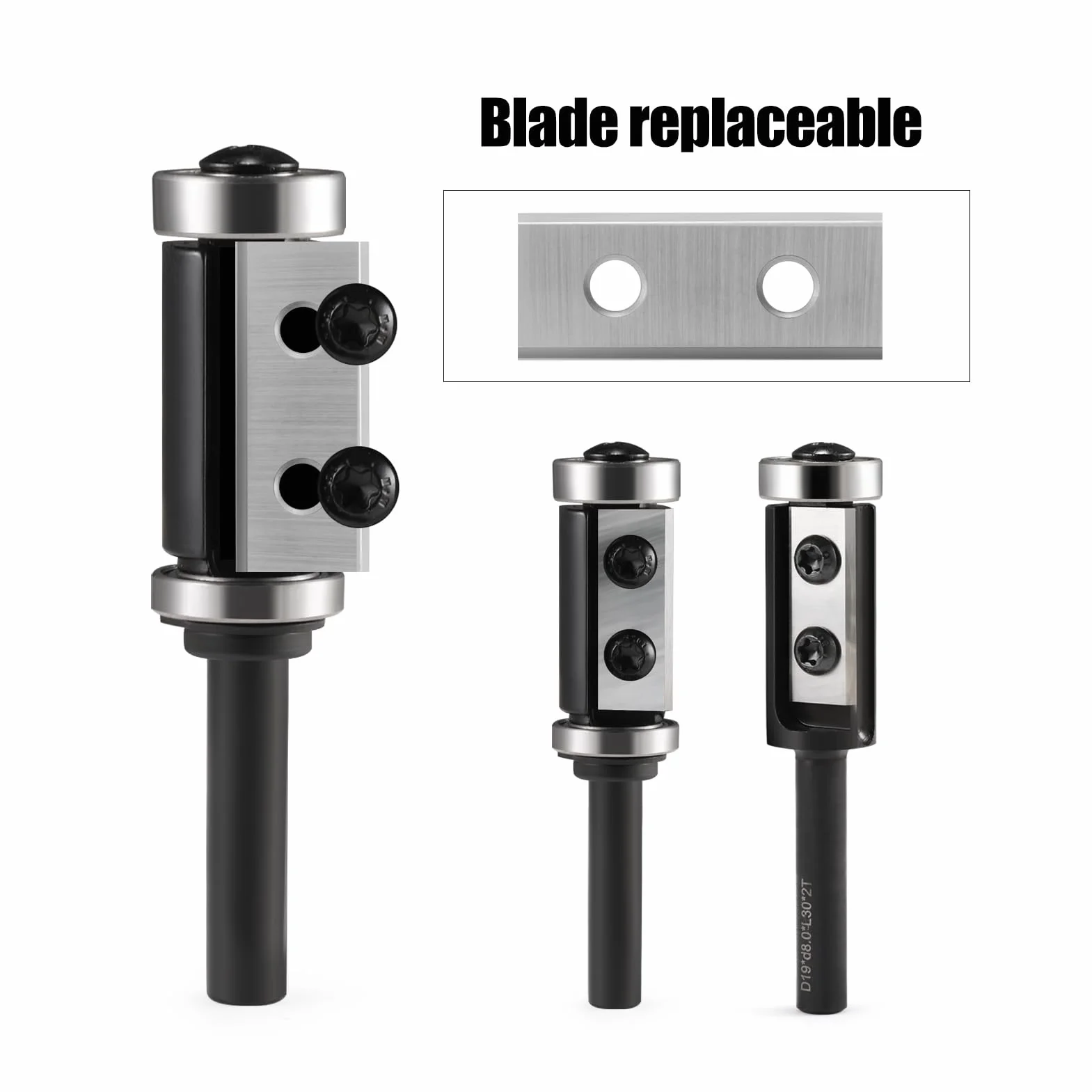 Cuchillas reversibles intercambiables de metal duro, 1,5 mm de grosor, 2 cantos de corte, 10 cuchillas de repuesto de 30 x 12 x 1,5 mm, para plaquitas reversibles (cuchilla reversible)