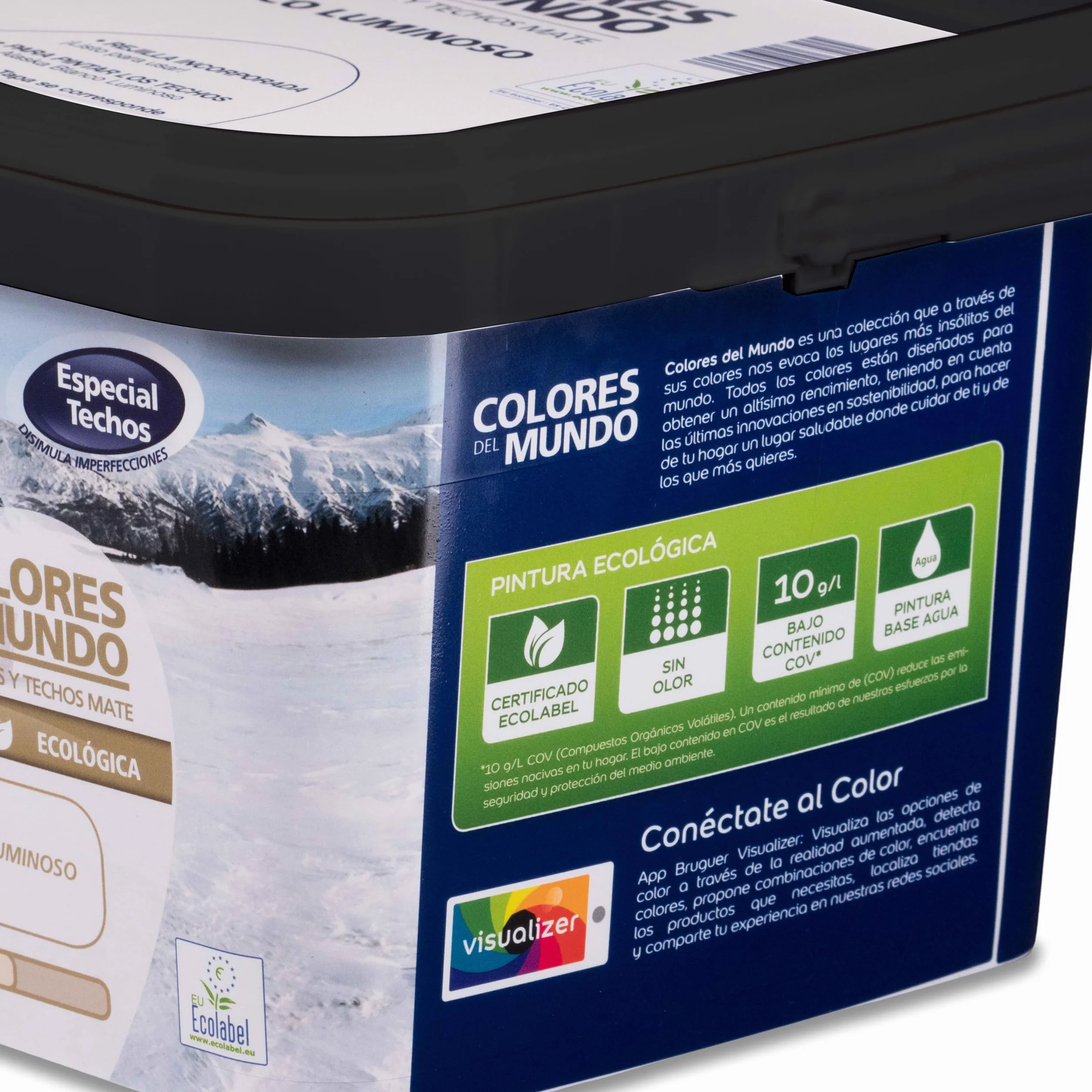 Bruguer Colores del Mundo Pintura para paredes monocapa Alaska Blanco Luminoso Mate 4 L