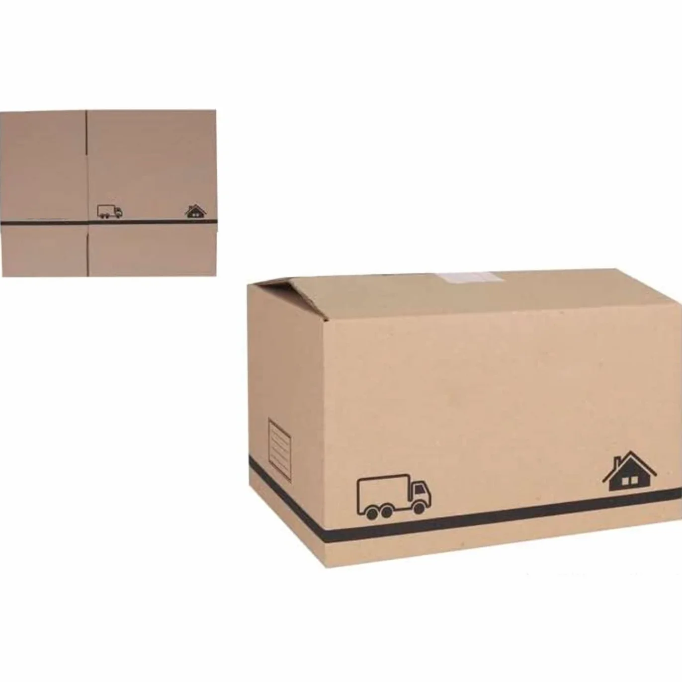Acan Tradineur - Pack de 6 Cajas de cartón para Embalaje, mudanzas, cartón Reforzado y Resistente, Plegables y Reutilizables, envío Paquetes, almacenaje, 60 x 40 x 40 cm