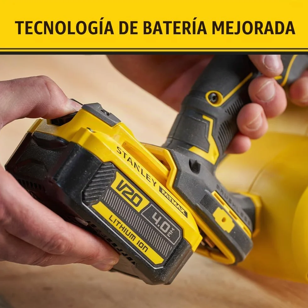Lijadora de Banda + 1 abrasiva – Batería de Litio (saños) – Stanley FATMAX V20 – SFMCW223B-XJ – 18 V