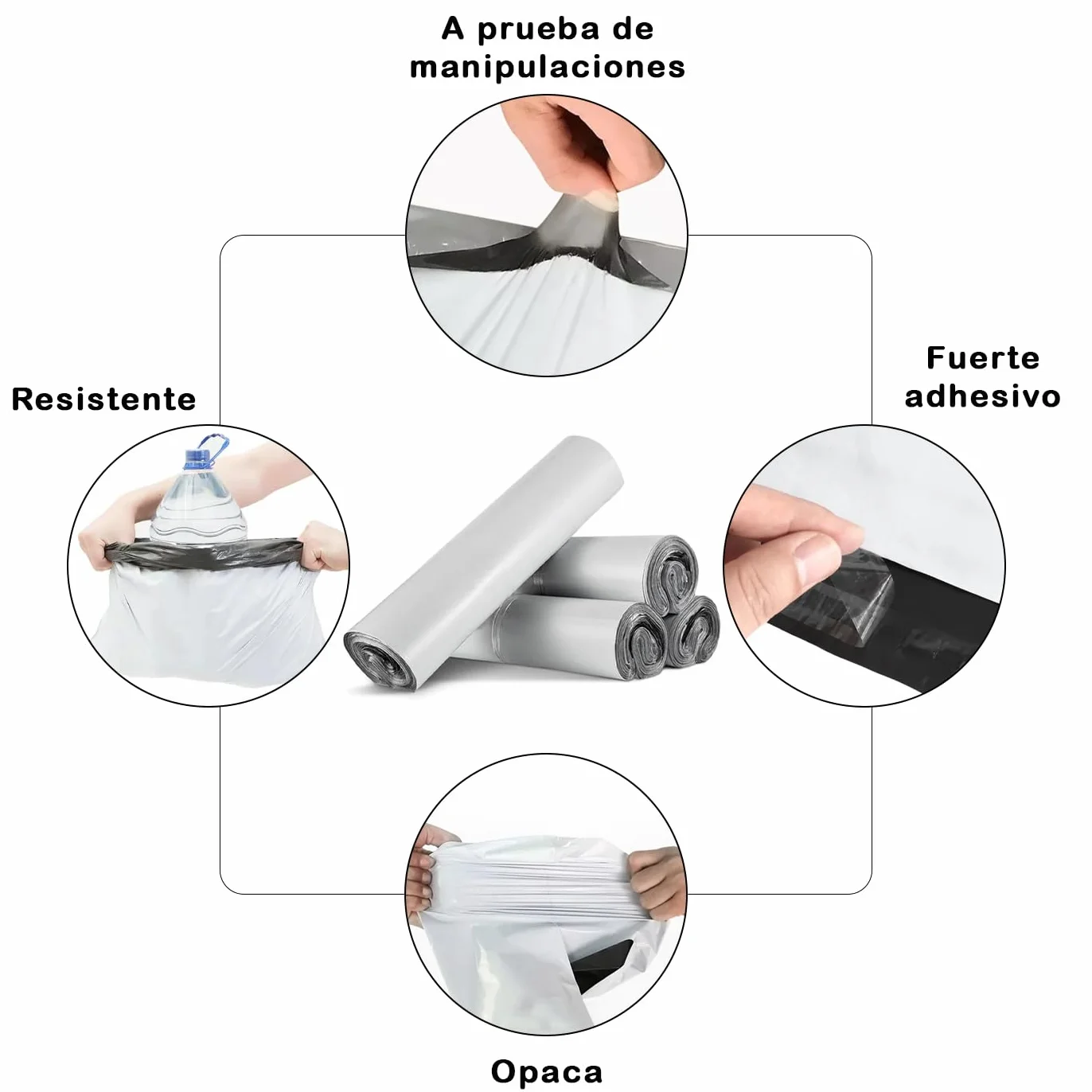 MERCURY TEXTIL Bolsas para Envios Paquetes 35x45CM 100PCS Autoadhesivas Impermeables