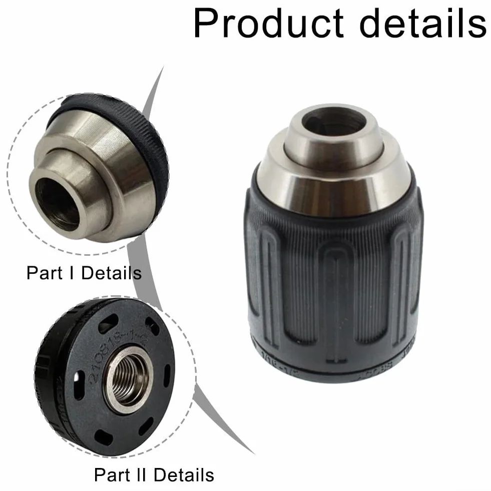 Portabrocas para DCD730 DCD780 DCD785, N092054 Reemplazo de portabrocas sin llave para máquina de perforación inalámbrica de repuesto