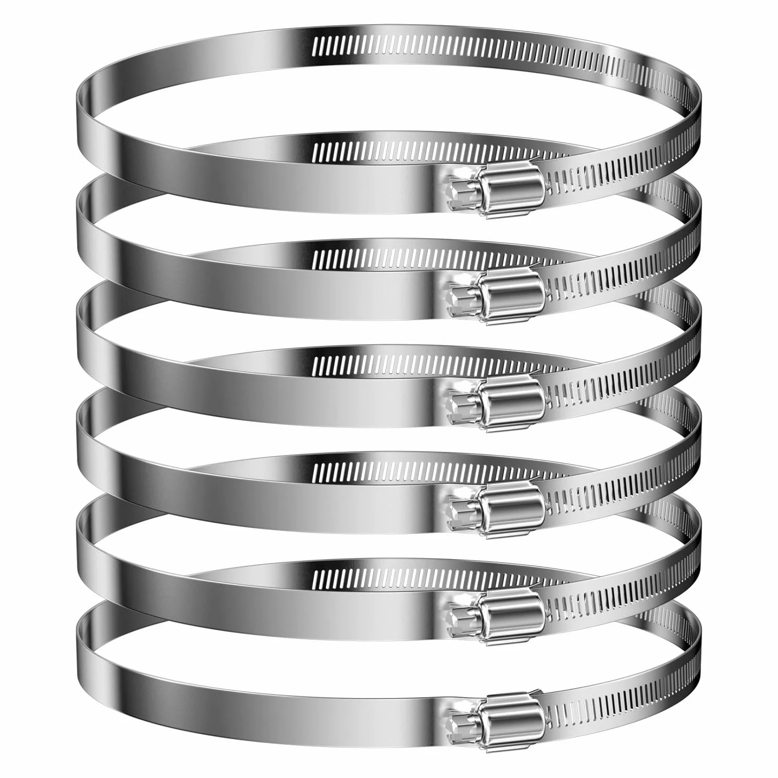 Abrazaderas Metalicas(141-165Mm), Manguera Tuberia Metal para Tubos de Agua Acero Inoxidable, Metálicas Abrazadera de Tubo, Metalica de Tubería, para Fijacción Mangueras y Tubería de Agua