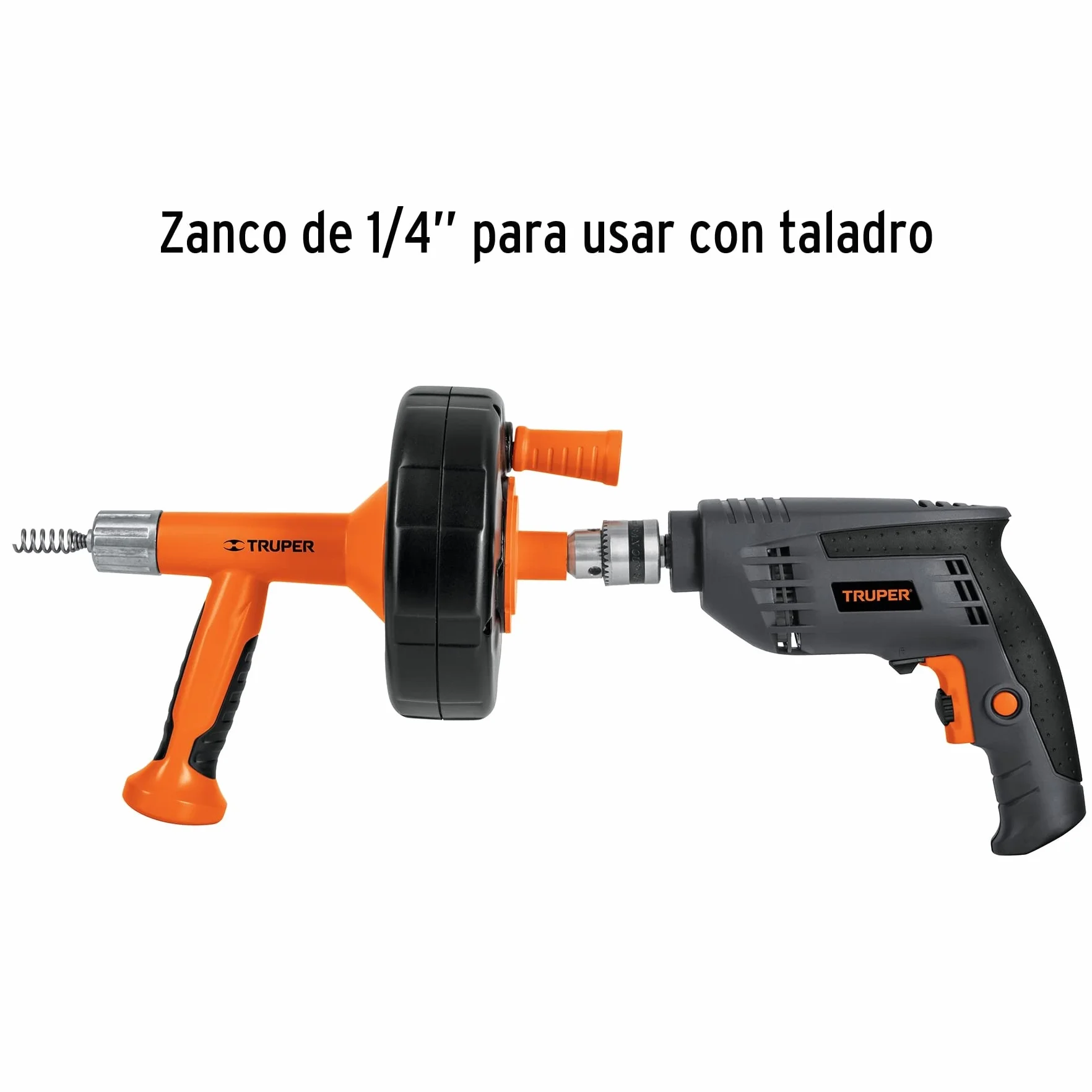 Truper DECA-25X, Destapacaños, 25 pies, alma de acero