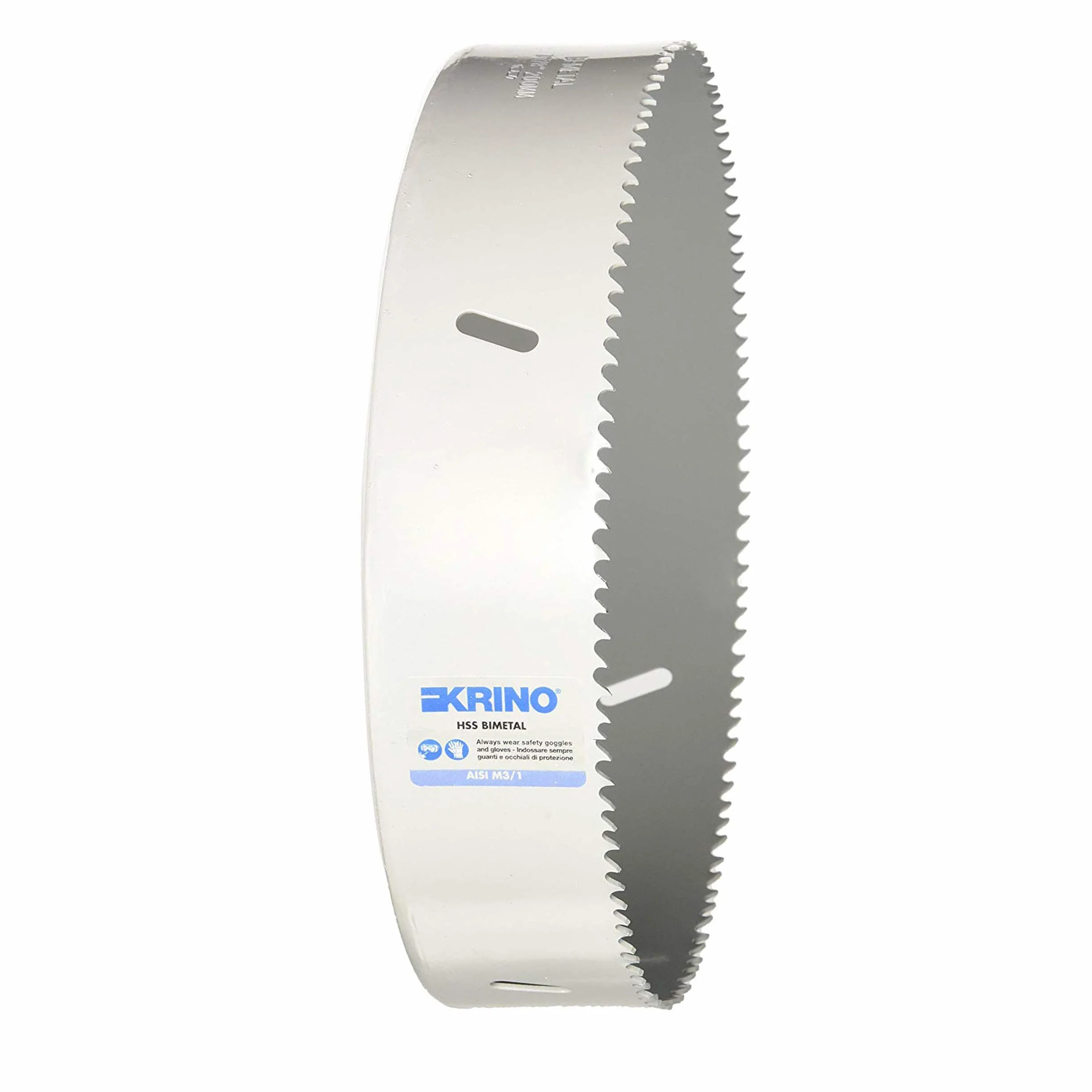 Krino 2106012100 Sierra de corona HSS bimetálica a dentado variable, Gris, 121 mm