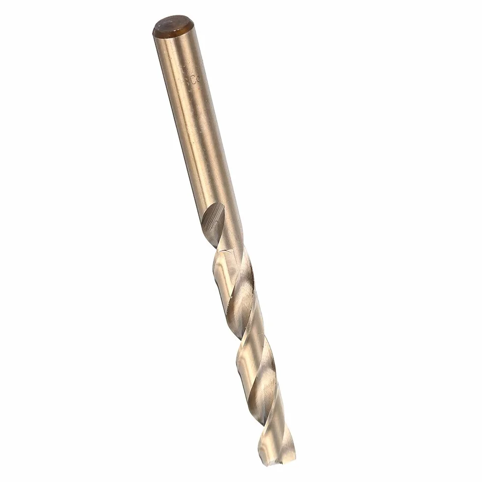 VIDOO Juego de Brocas Cobalto M35 HSS-Co Helicoidales con Caja Metal para Acero Inoxidable Madera-19Piezas