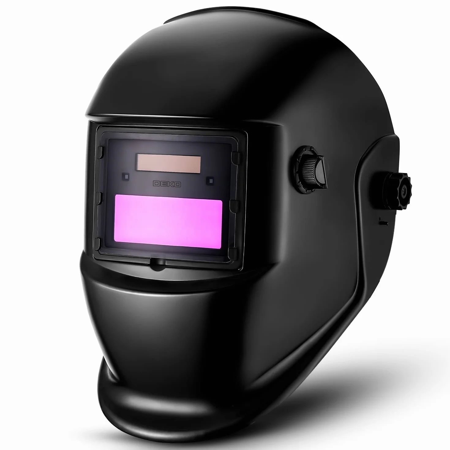 DEKOPRO Oscurecimiento automático Casco de soldadura solar ARC TIG MIG Soldadora soldadora Lente de pulido Nuevo diseño negro