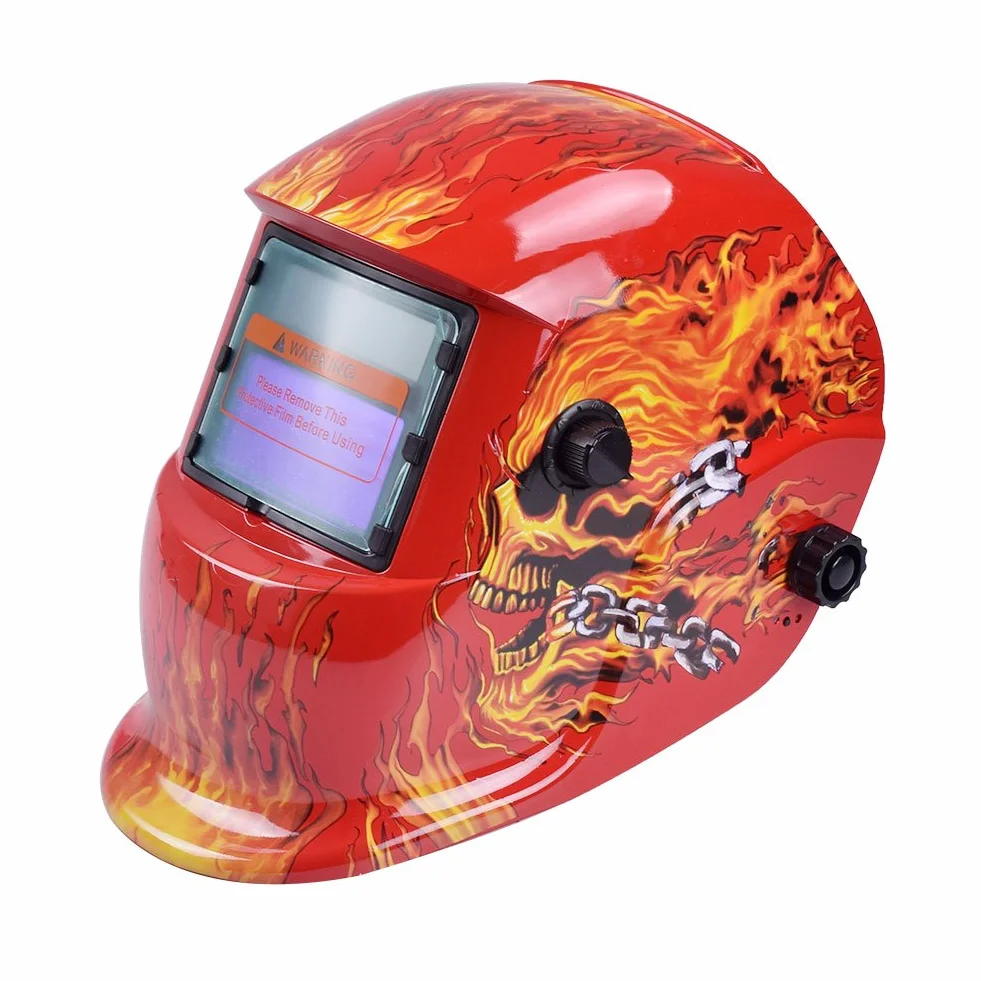 Máscara de soldadura, casco de soldadura, máscara de soldador, casco de soldadura máscara de soldadura eléctrica casco oscurecimiento automático lente de soldadura ajustable soldadura electricista equ