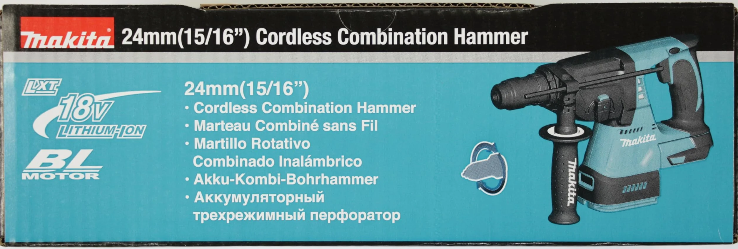 Makita Hammer DHR243Z 18V SDS-Plus 2.0 J BRUSHLESS 3 Funciones (SOLO CUERPO)