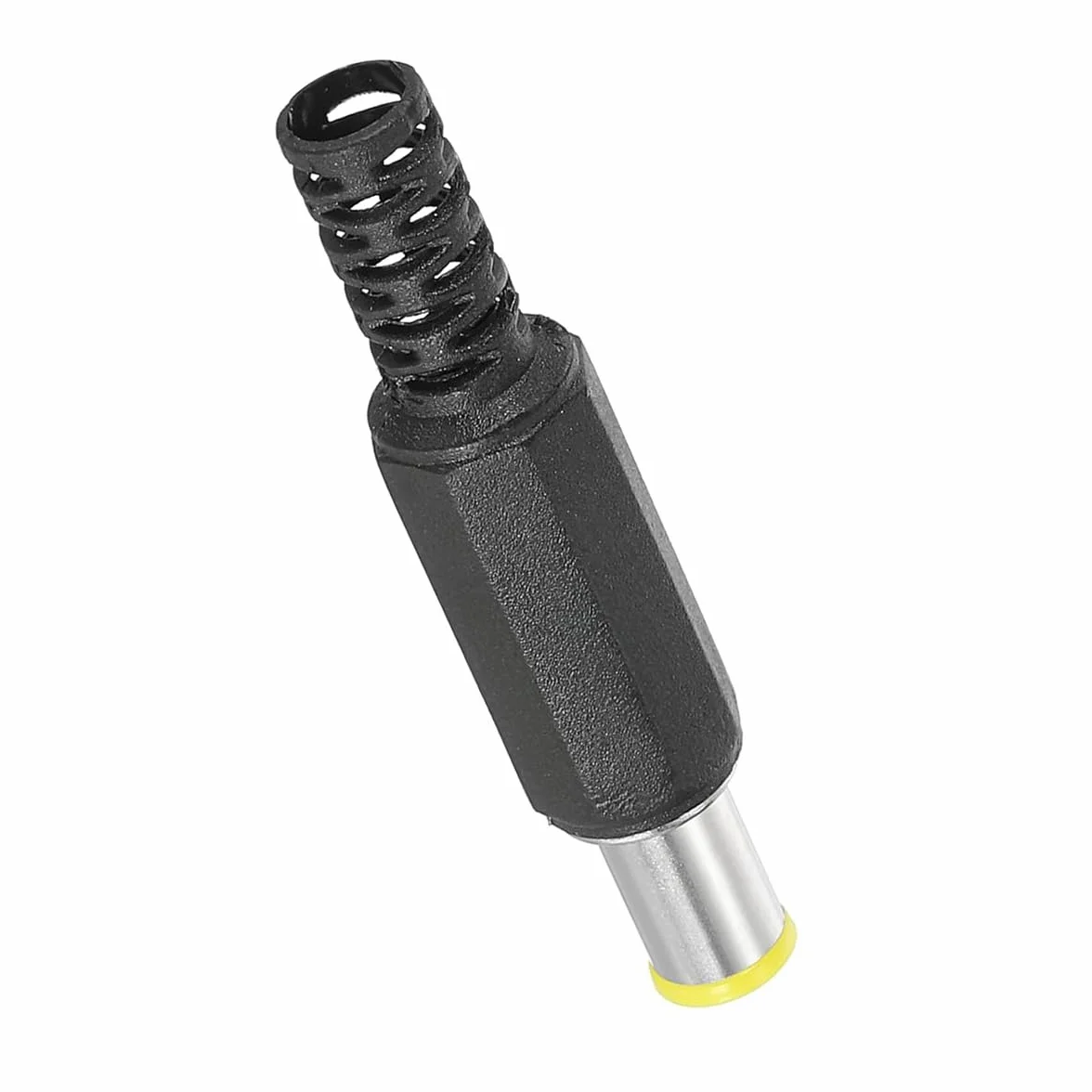 Conector macho CC de 6,0 x 4,4 mm, conector de soldadura macho de 6,0 mm x 4,4 mm, enchufe de alimentación CC, adaptador de conector de barril DIY